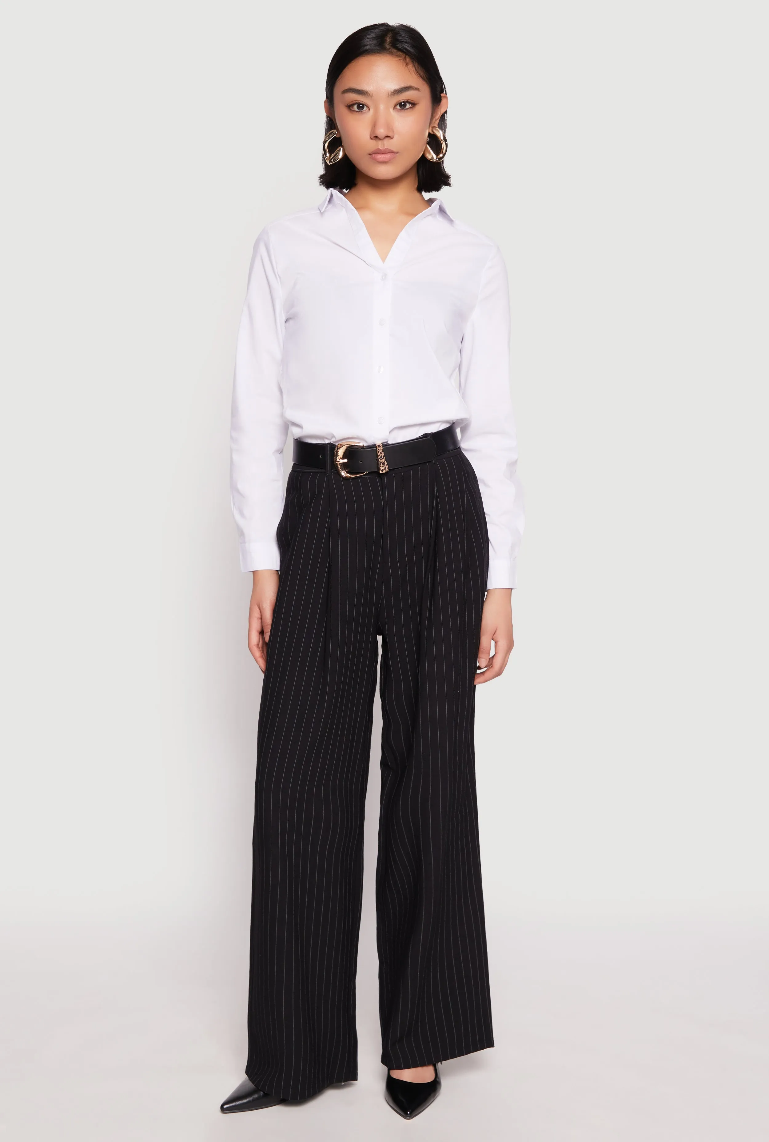 Basic Poplin Button Down Shirt sold by Rainbow