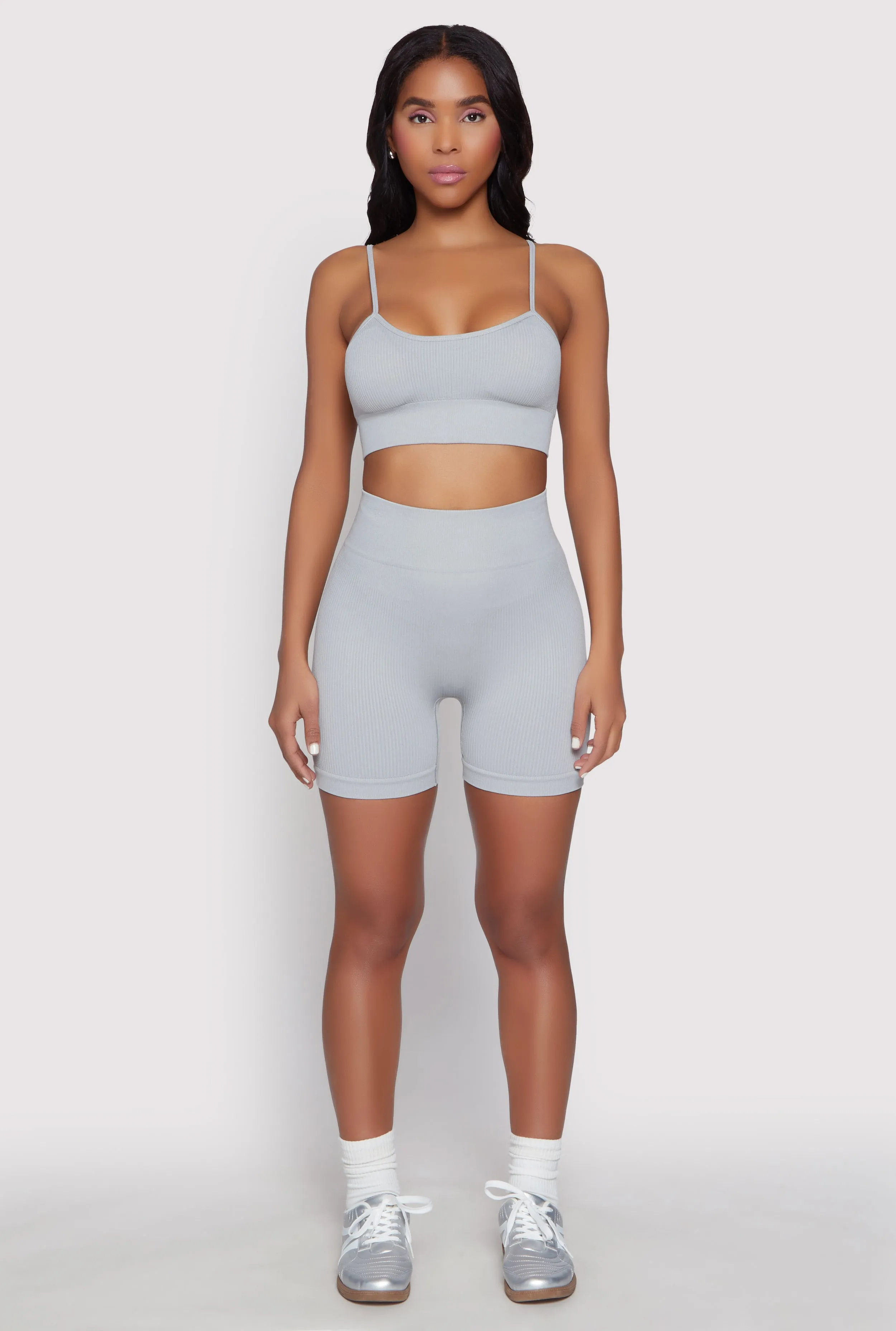 Seamless High Waist Biker Shorts sold by Rainbow