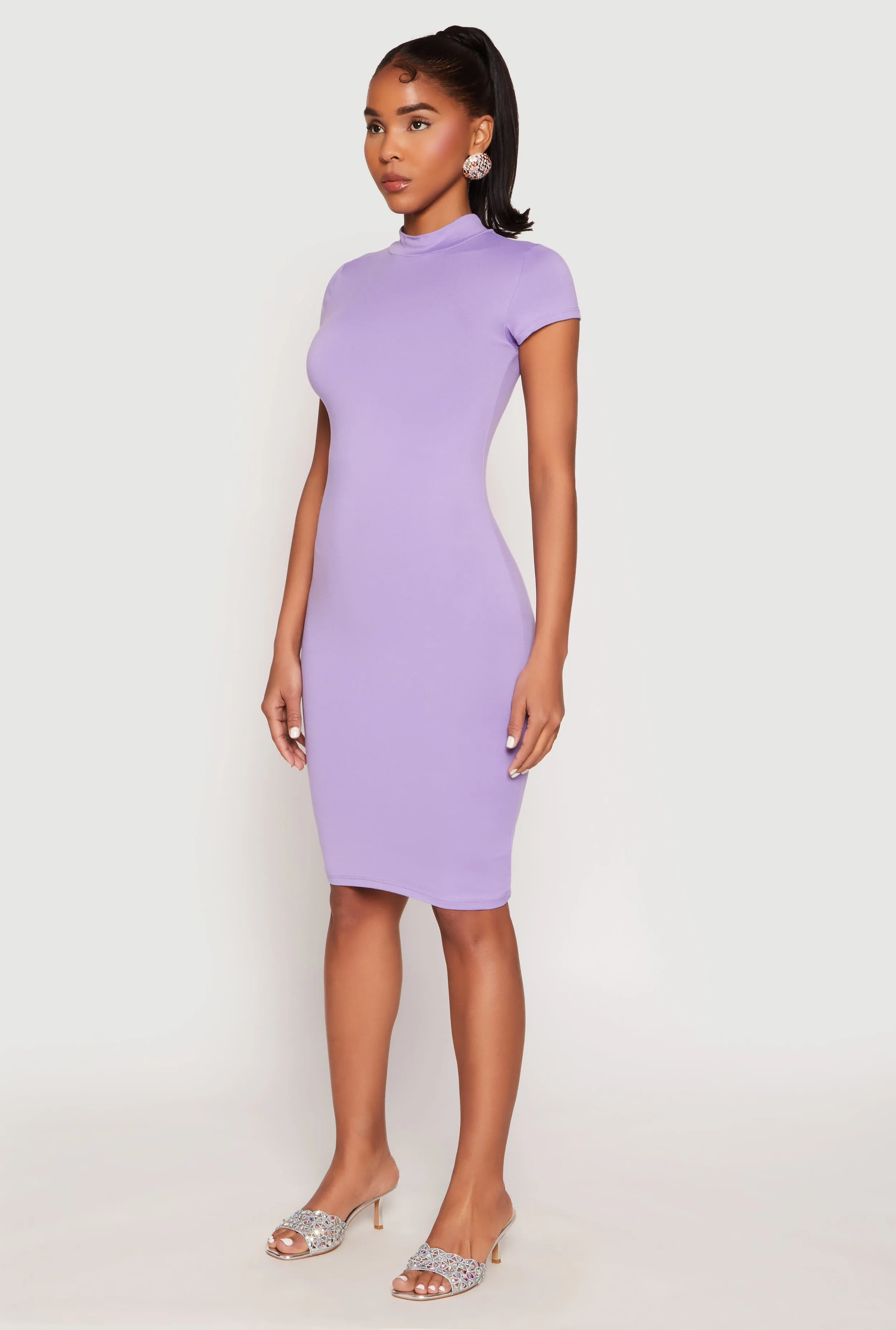 Soft Knit Mock Neck Dress sold by Rainbow product image thumbnail 2