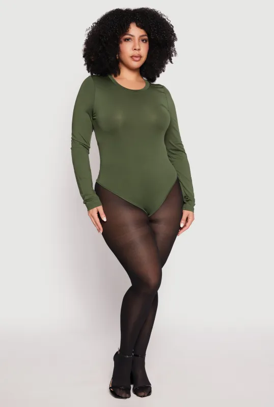 Plus Size Daisy Long Sleeve Bodysuit sold by Rainbow