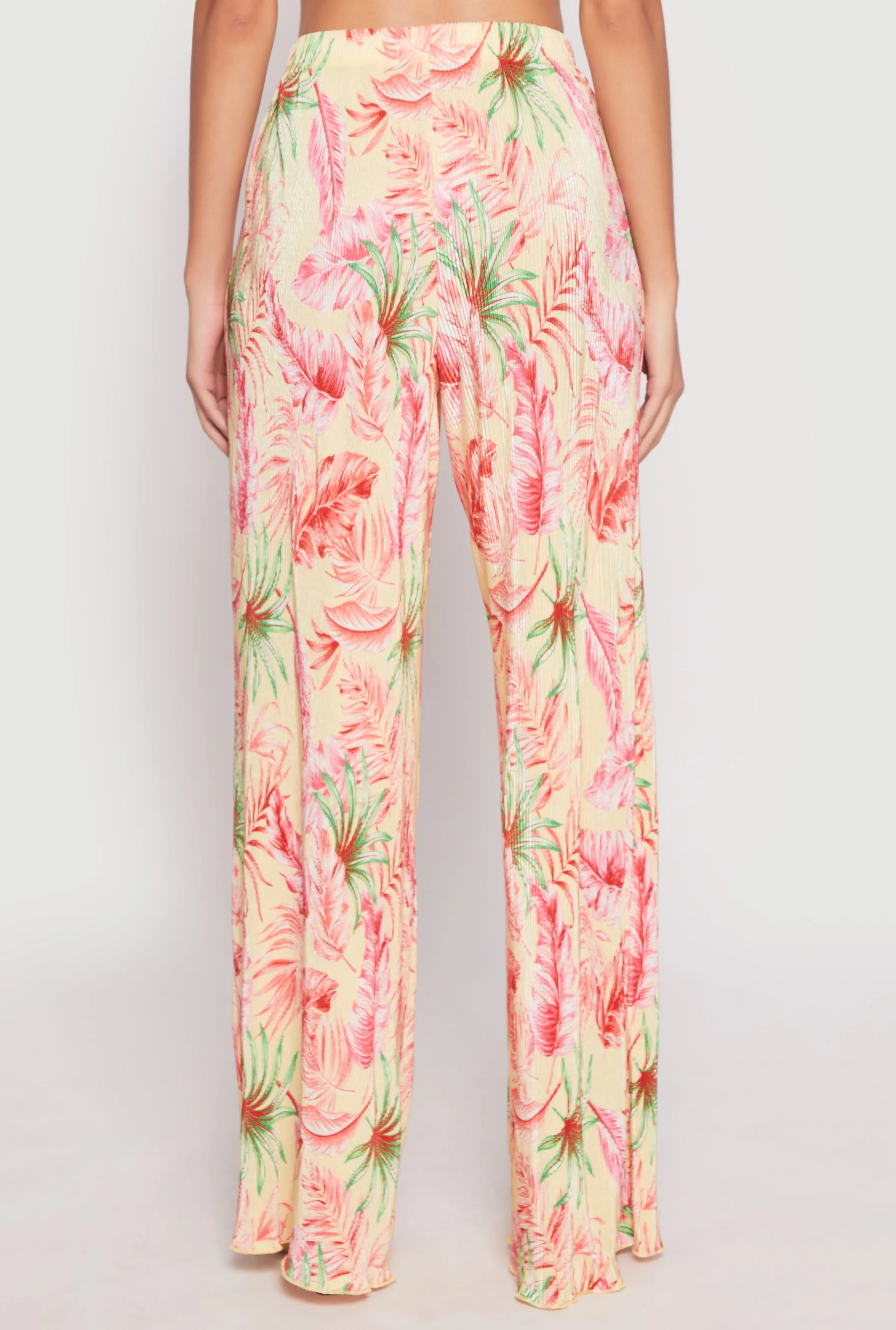 Almost Famous Plisse Tropical Print Pants sold by Rainbow product image thumbnail 3