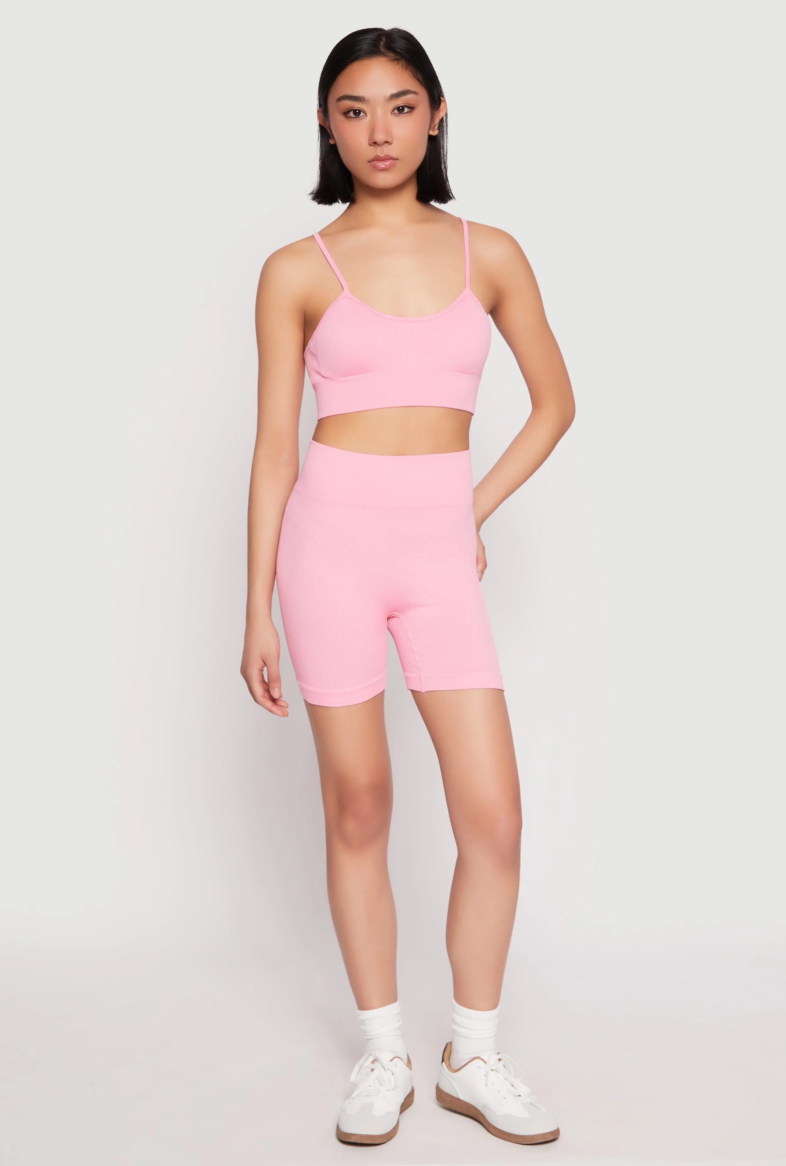 Seamless High Waist Biker Shorts sold by Rainbow product image thumbnail 2