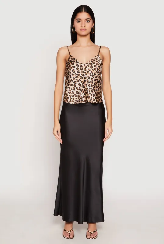 Satin Patterned Print Cami sold by Rainbow
