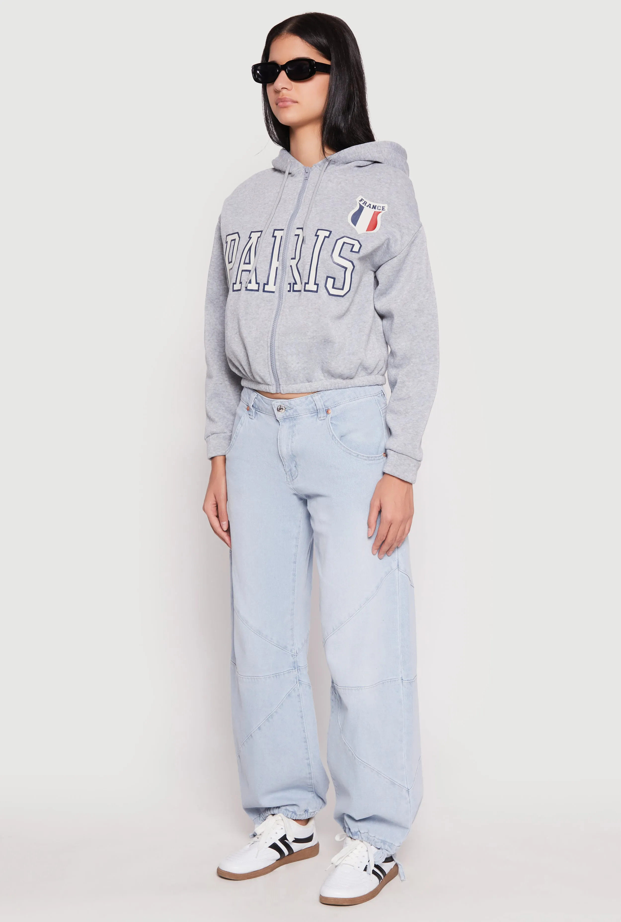 Destination Graphic Cropped Hooded Sweatshirt sold by Rainbow product image thumbnail 5