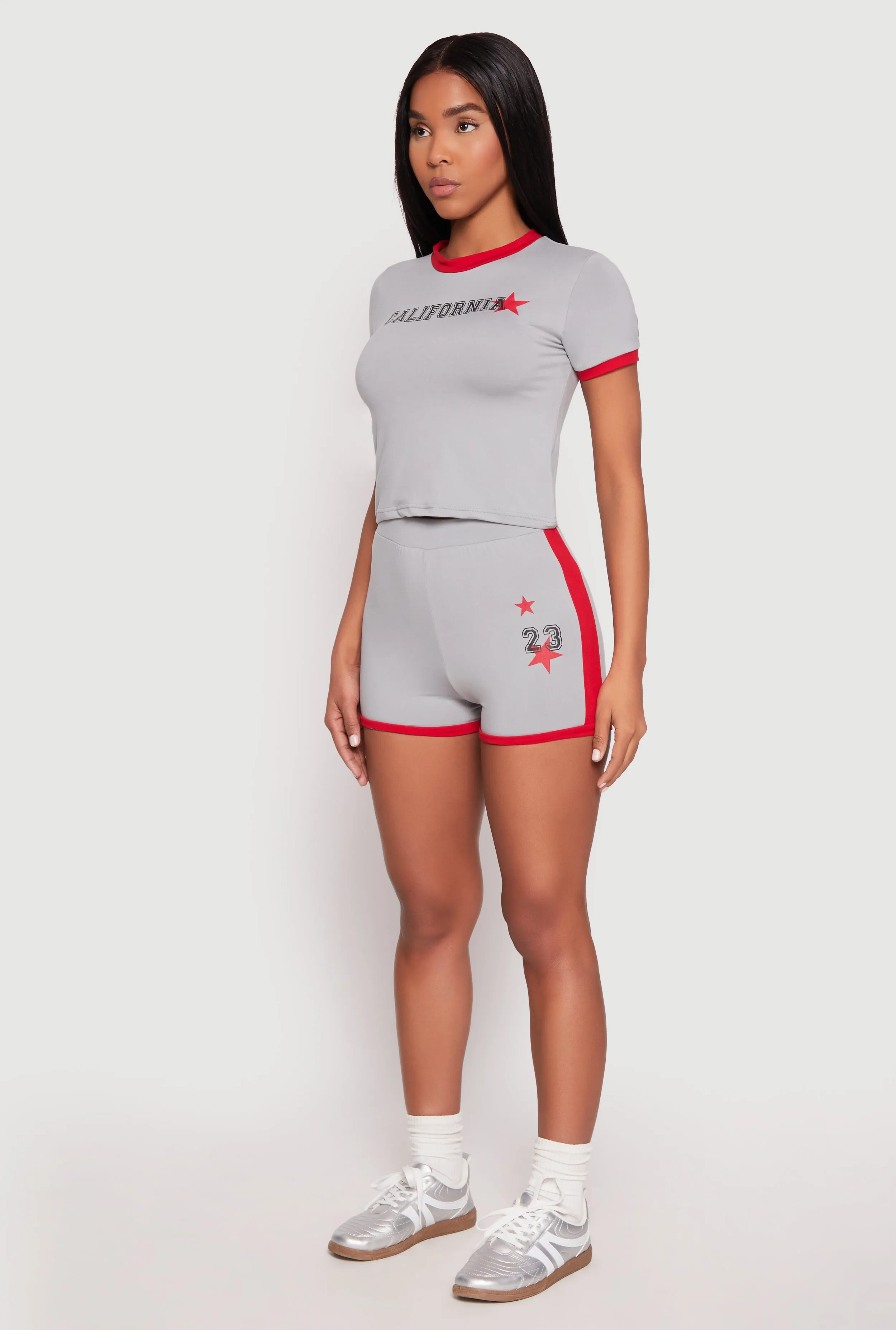 California Short Sleeve Crop Top sold by Rainbow product image thumbnail 5