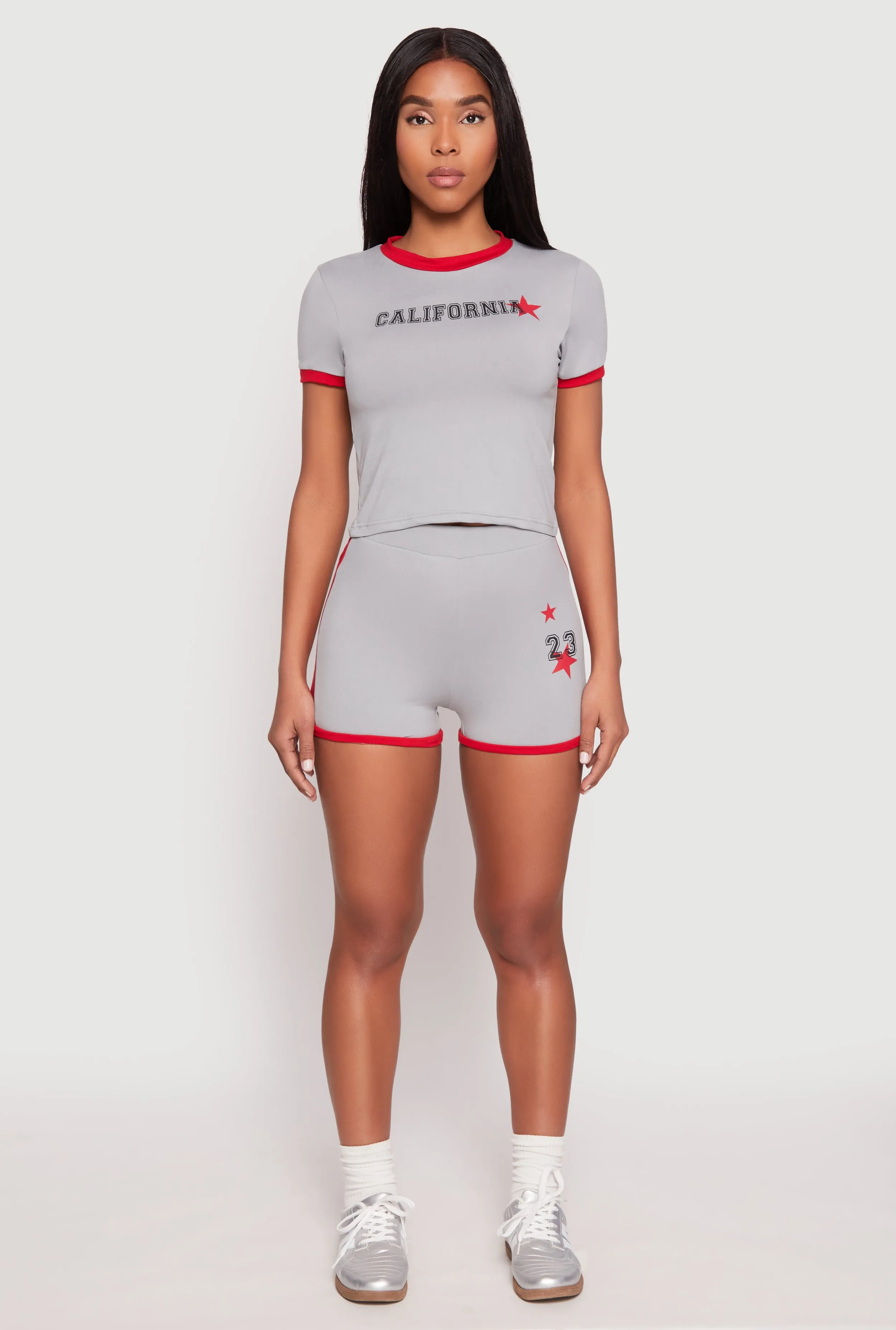 California Short Sleeve Crop Top sold by Rainbow product image thumbnail 2