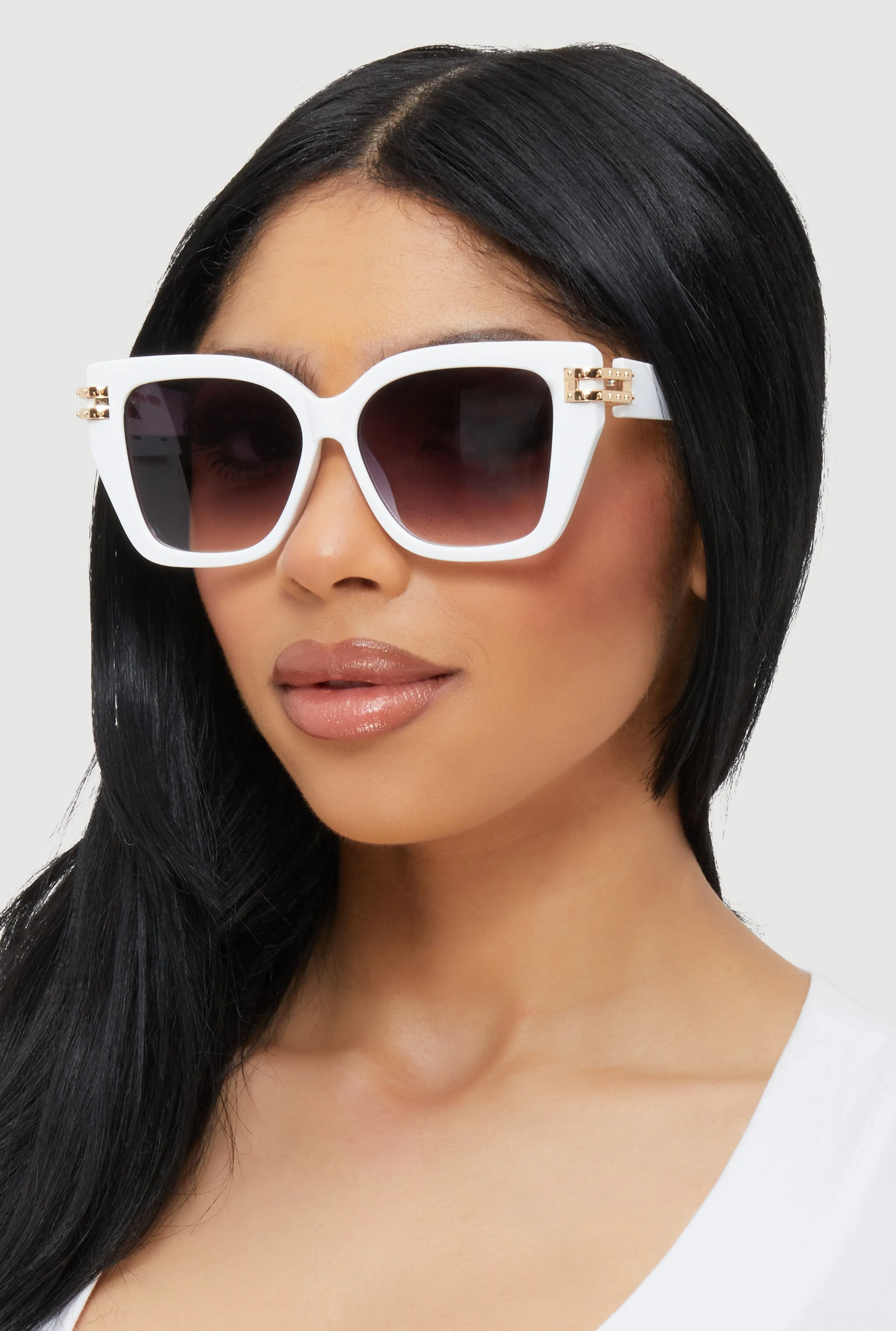 Cut Out Detail Ombre Square Sunglasses sold by Rainbow product image thumbnail 2