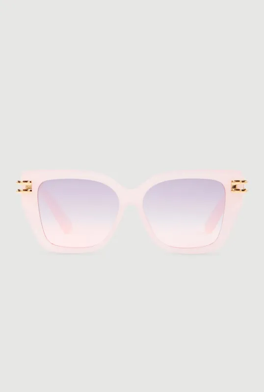 Cut Out Detail Ombre Square Sunglasses sold by Rainbow