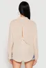 Gauze Knit Twist Back Button Front Shirt sold by Rainbow