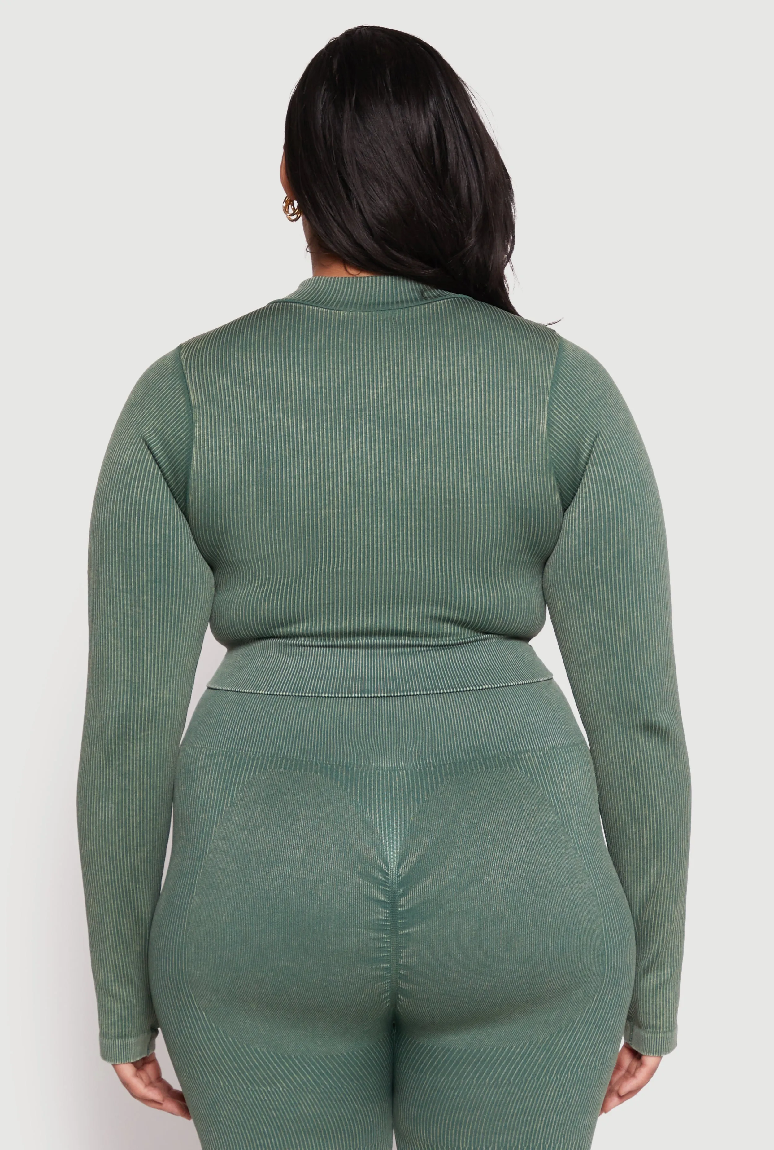 Plus Size Daisy Acid Wash Track Jacket sold by Rainbow product image thumbnail 5