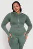Plus Size Daisy Acid Wash Track Jacket sold by Rainbow