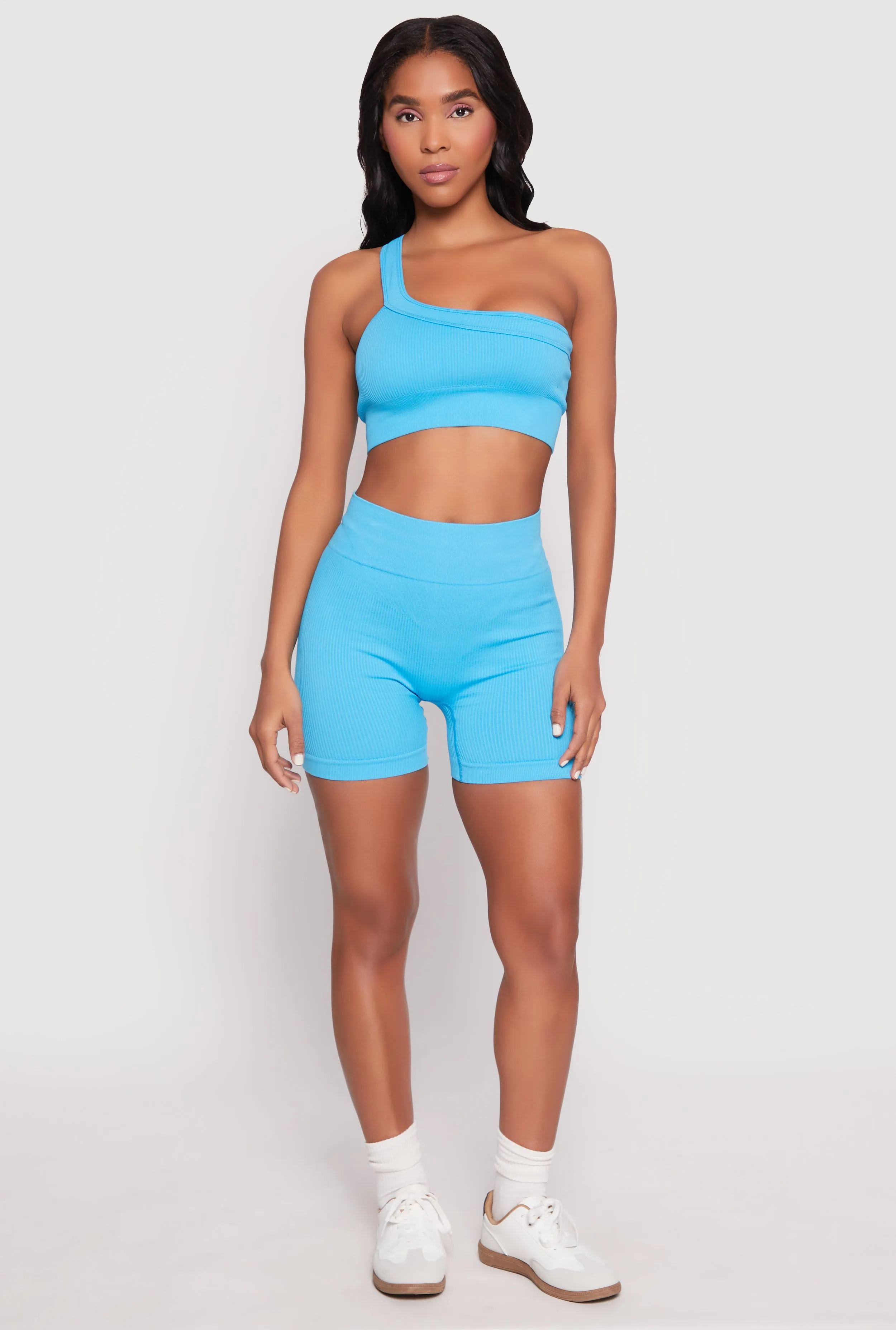 Seamless One Shoulder Crop Top sold by Rainbow product image thumbnail 3