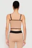 Seamless Contrast Trim Cropped Cami sold by Rainbow