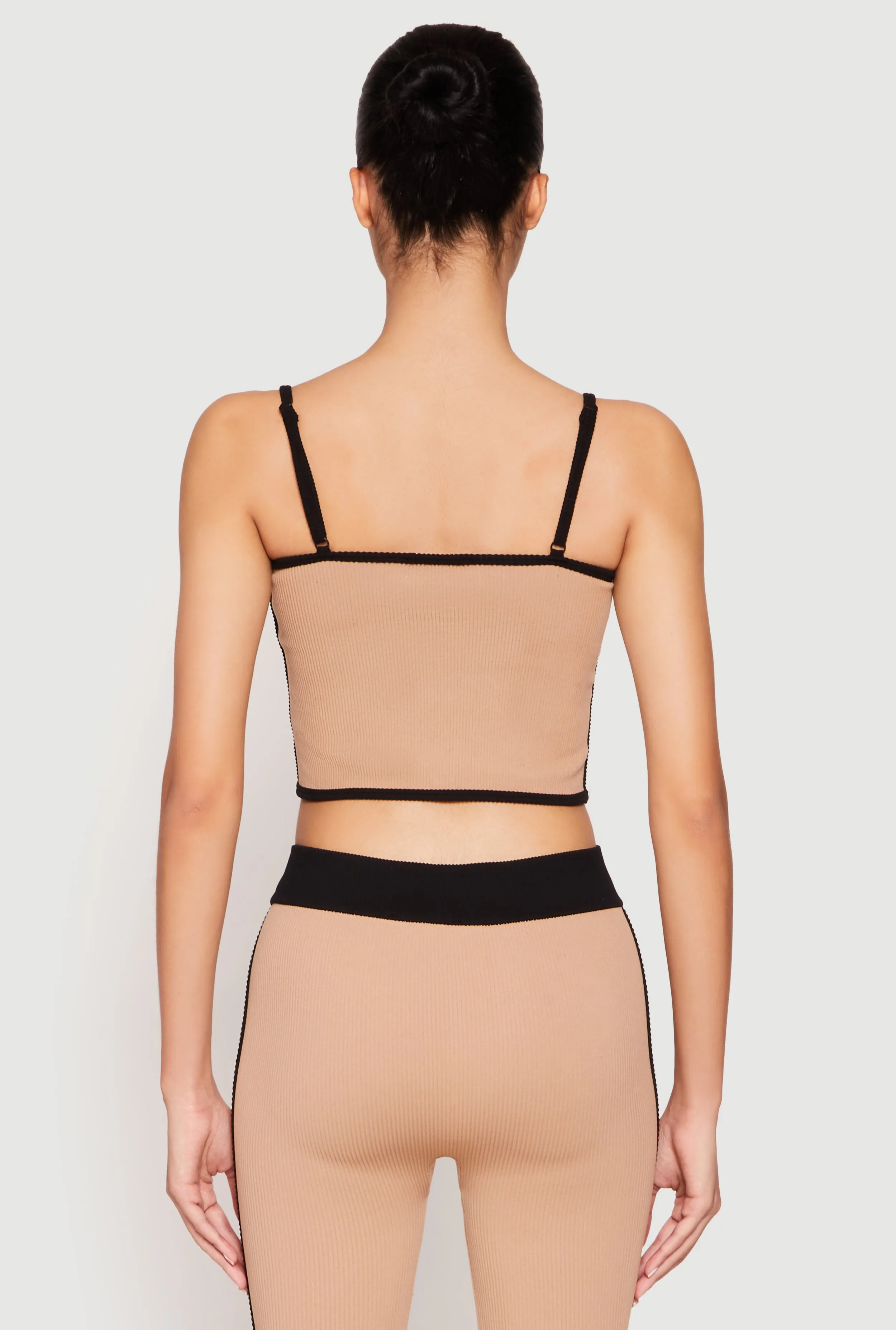 Seamless Contrast Trim Cropped Cami sold by Rainbow product image thumbnail 5