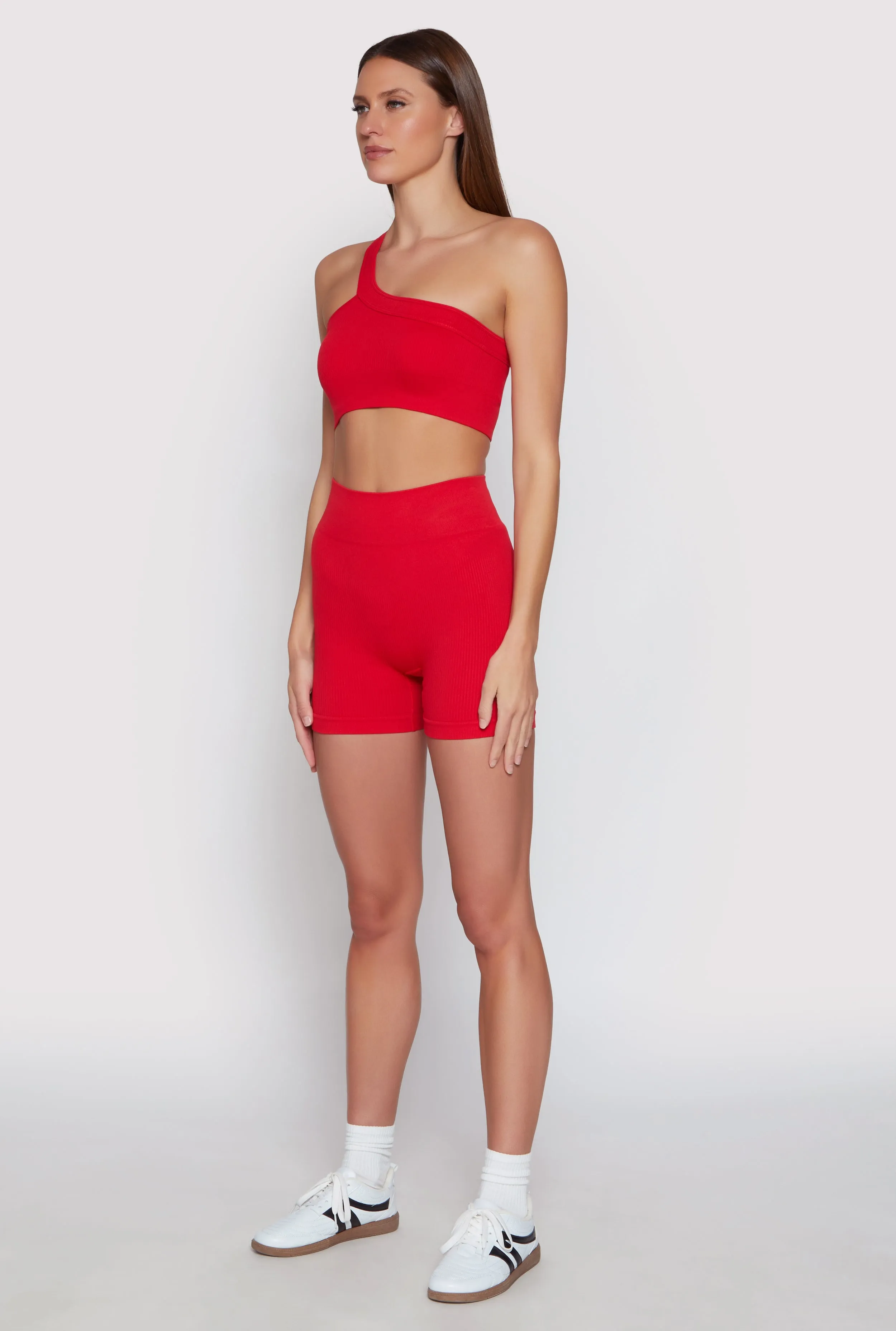Seamless One Shoulder Crop Top sold by Rainbow product image thumbnail 5