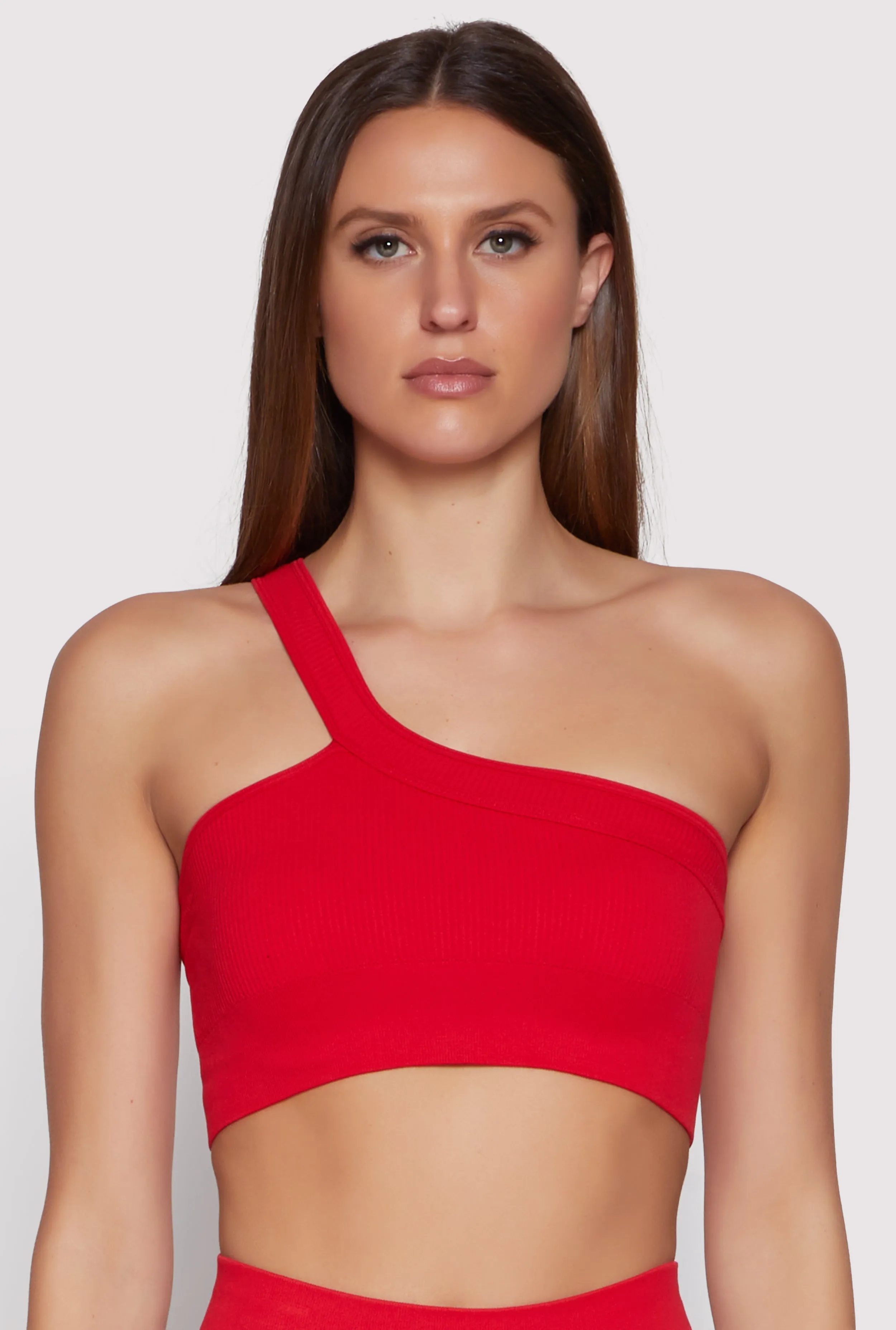 Seamless One Shoulder Crop Top sold by Rainbow