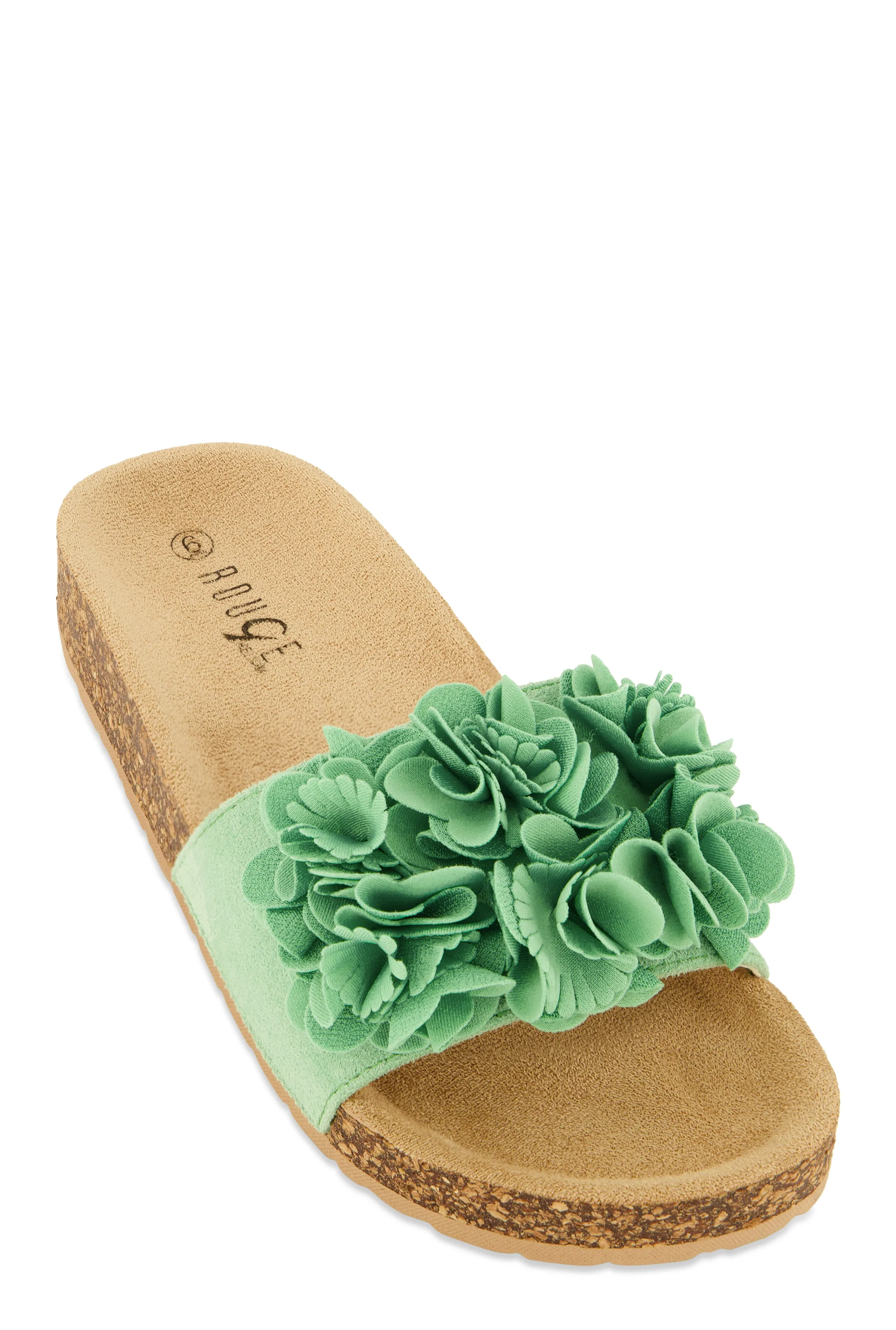 Flower Petal Band Platform Slide Sandals sold by Rainbow
