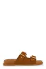 Buckle Detail Double Band Footbed Sandals sold by Rainbow