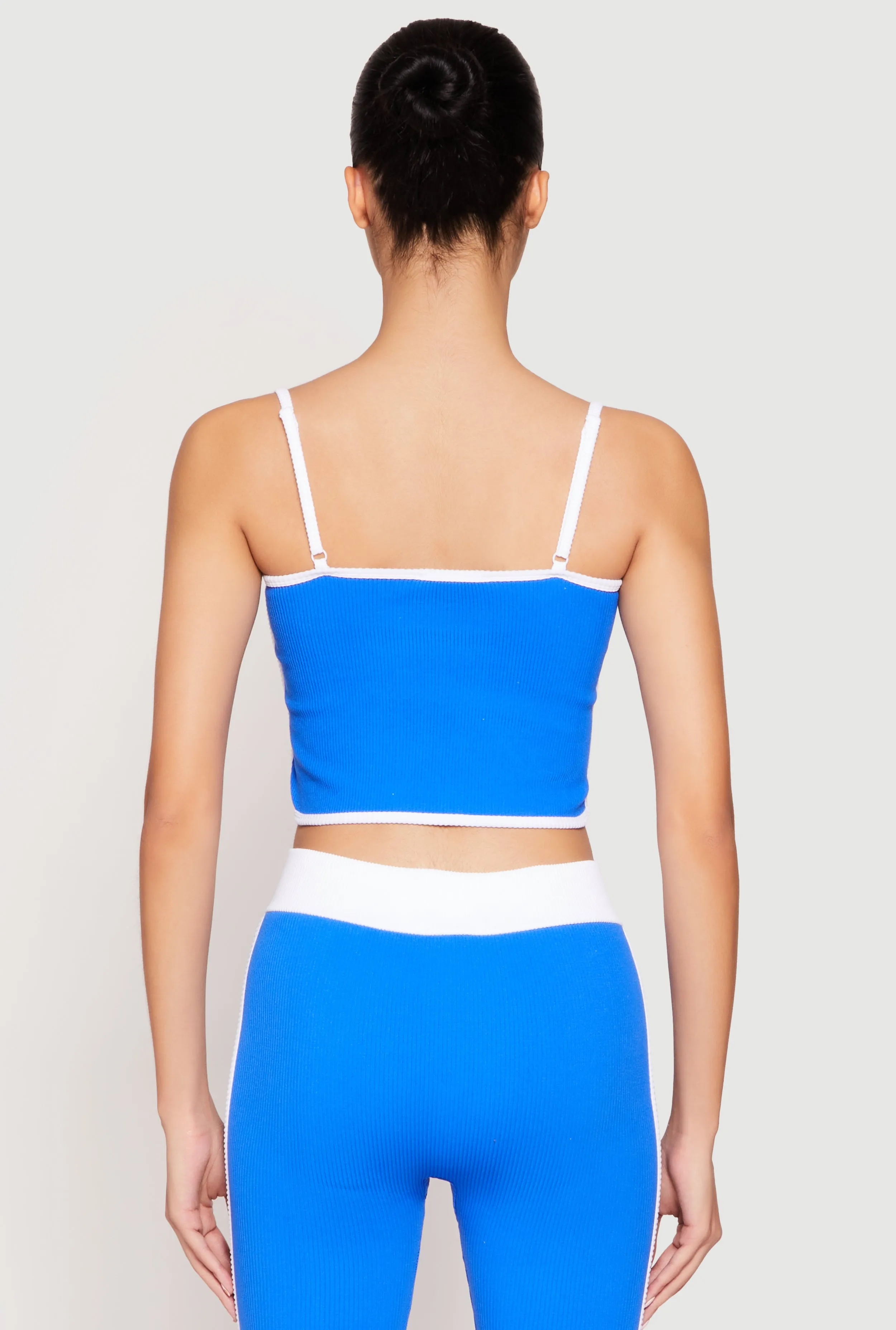 Seamless Contrast Trim Cropped Cami sold by Rainbow product image thumbnail 5