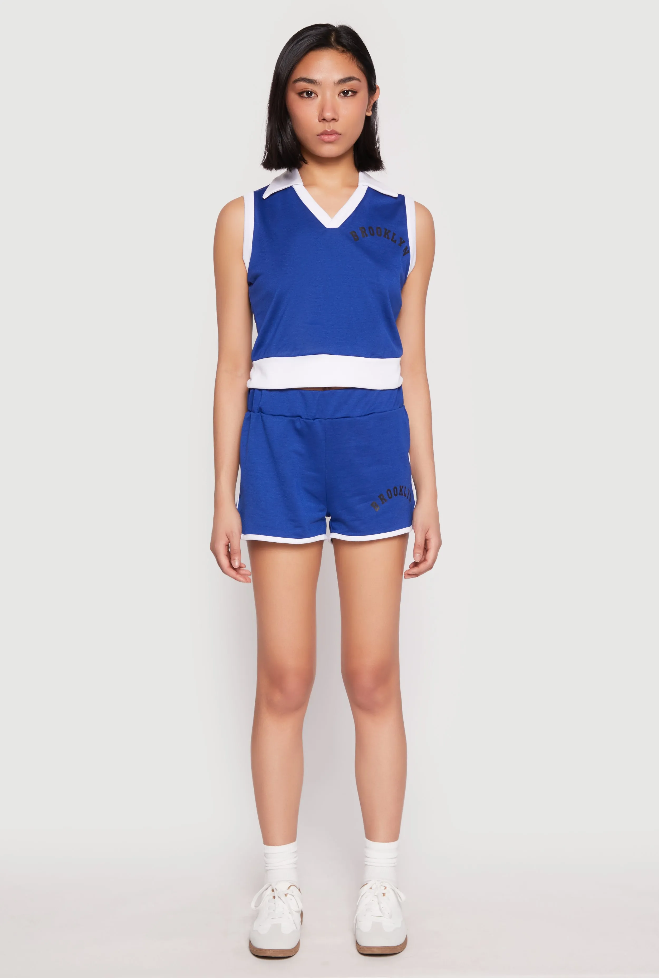 Brooklyn Sleeveless Johnny Collar Top sold by Rainbow product image thumbnail 2