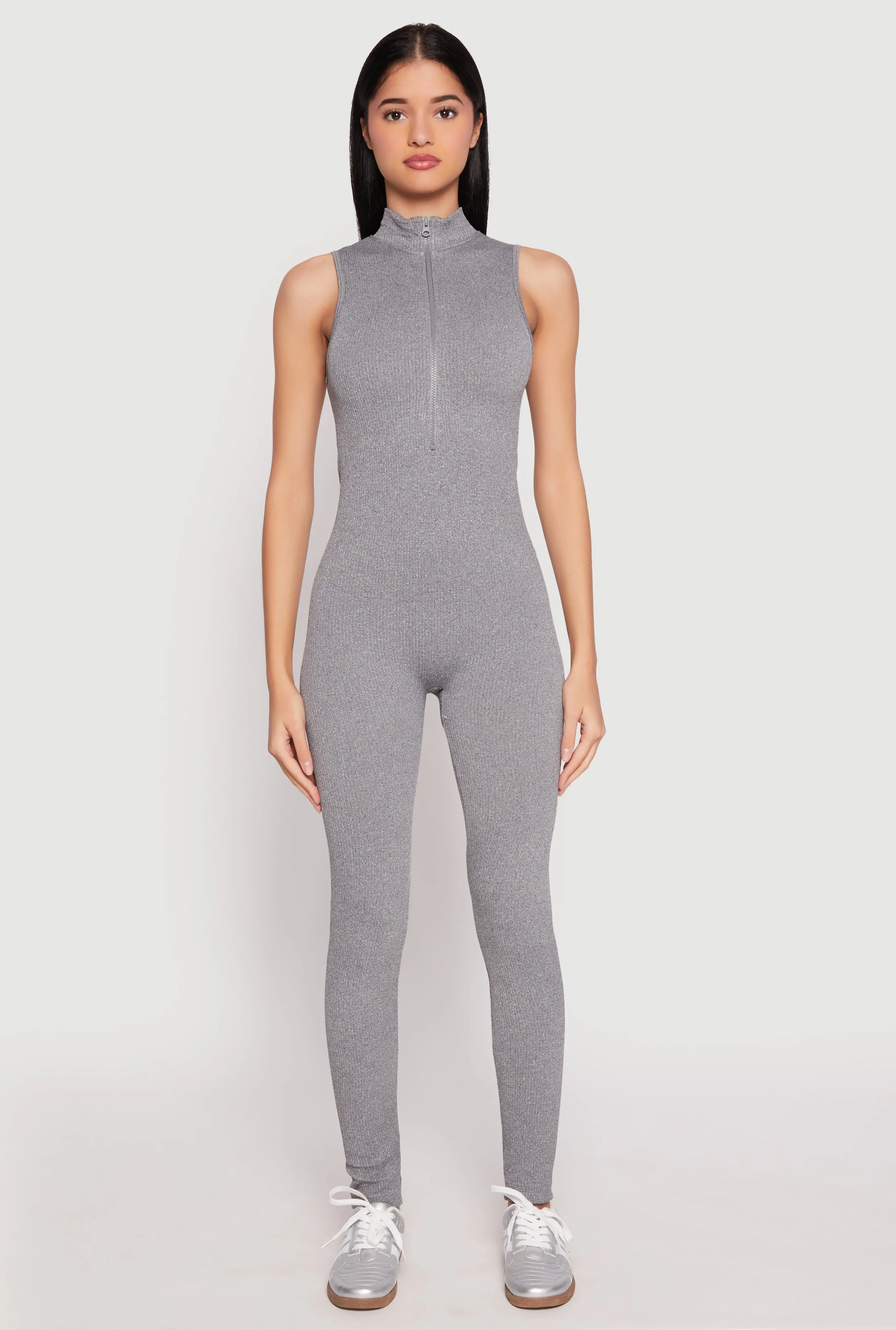 Quarter Zip Sleeveless Catsuit sold by Rainbow