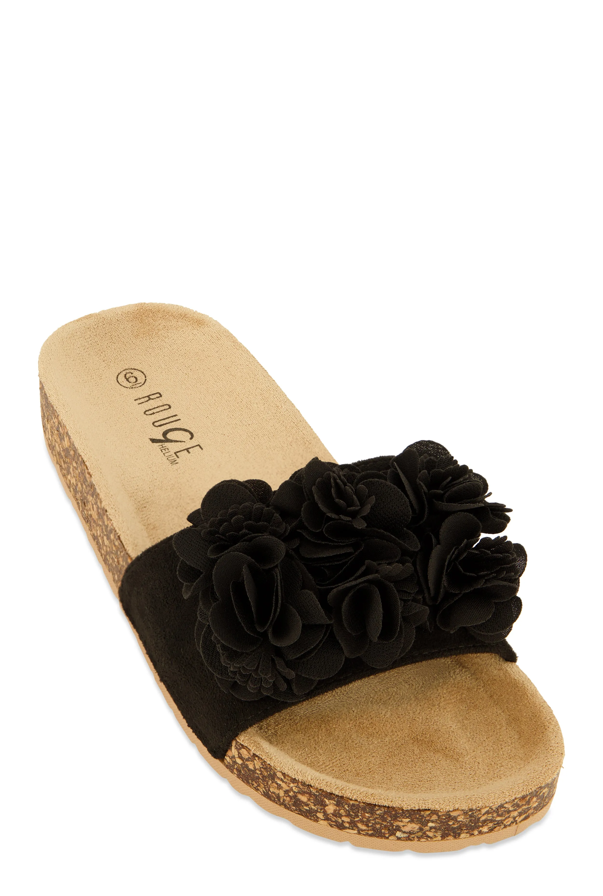 Flower Petal Band Platform Slide Sandals sold by Rainbow