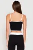 Seamless Contrast Trim Cropped Cami sold by Rainbow