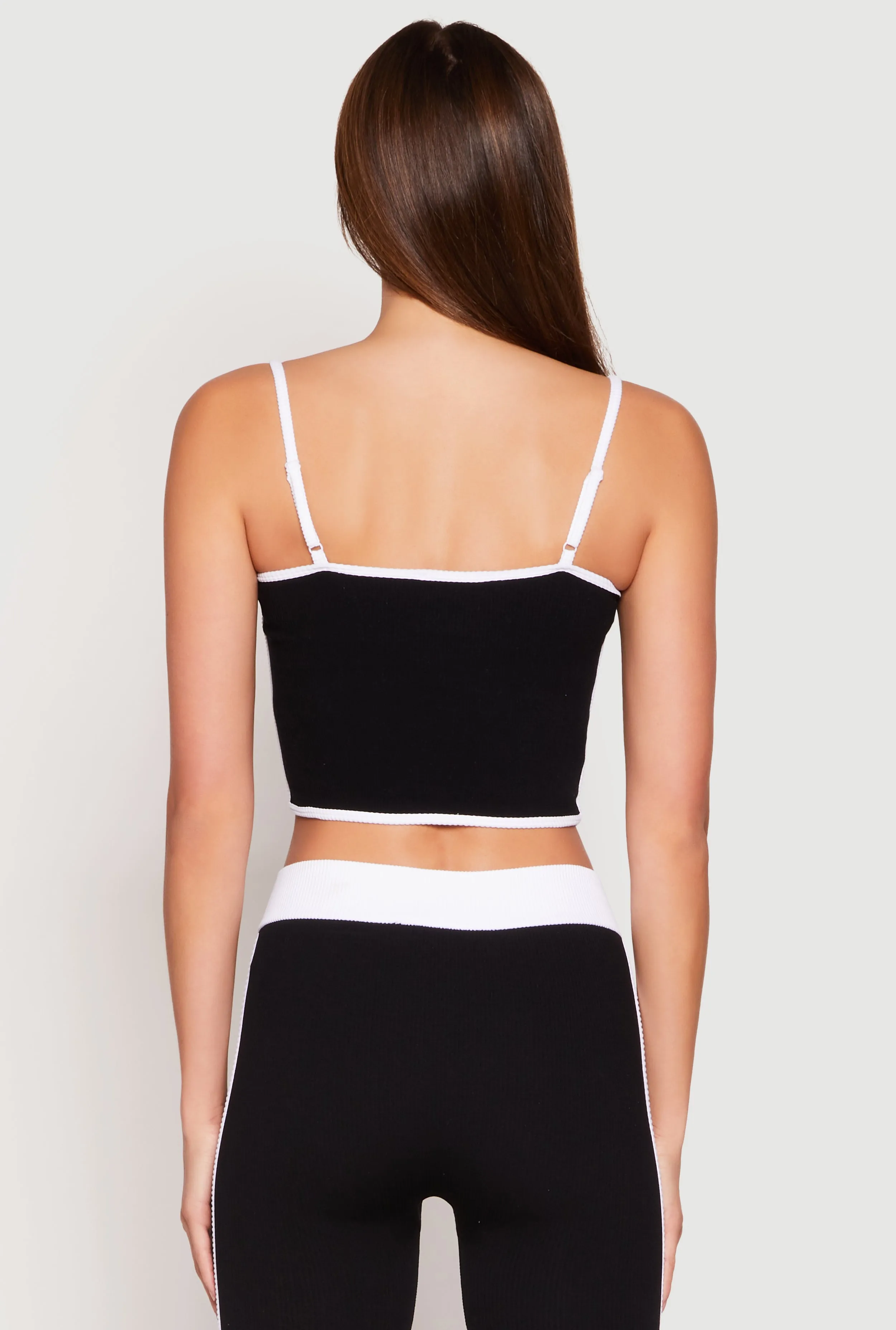 Seamless Contrast Trim Cropped Cami sold by Rainbow product image thumbnail 5