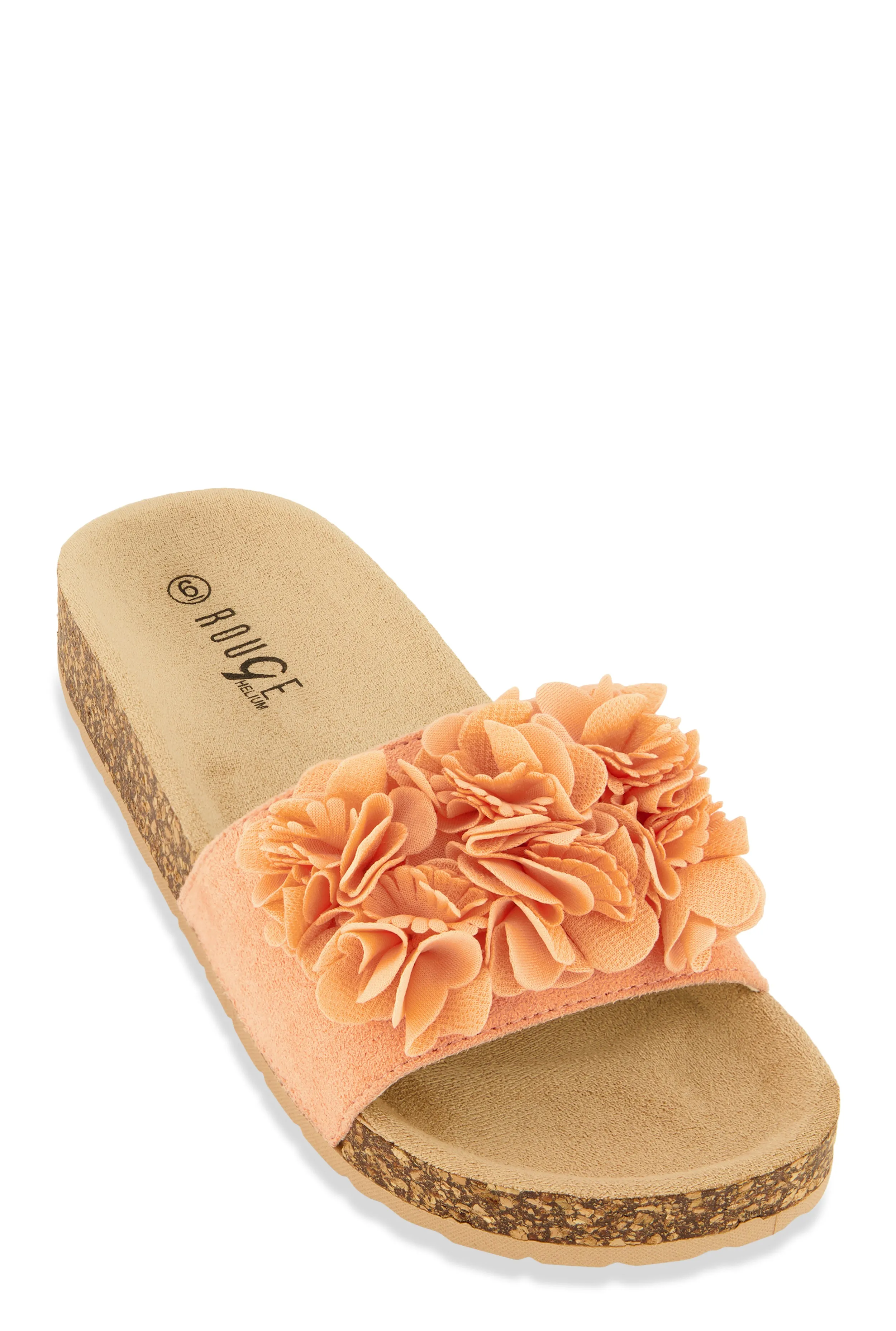 Flower Petal Band Platform Slide Sandals sold by Rainbow