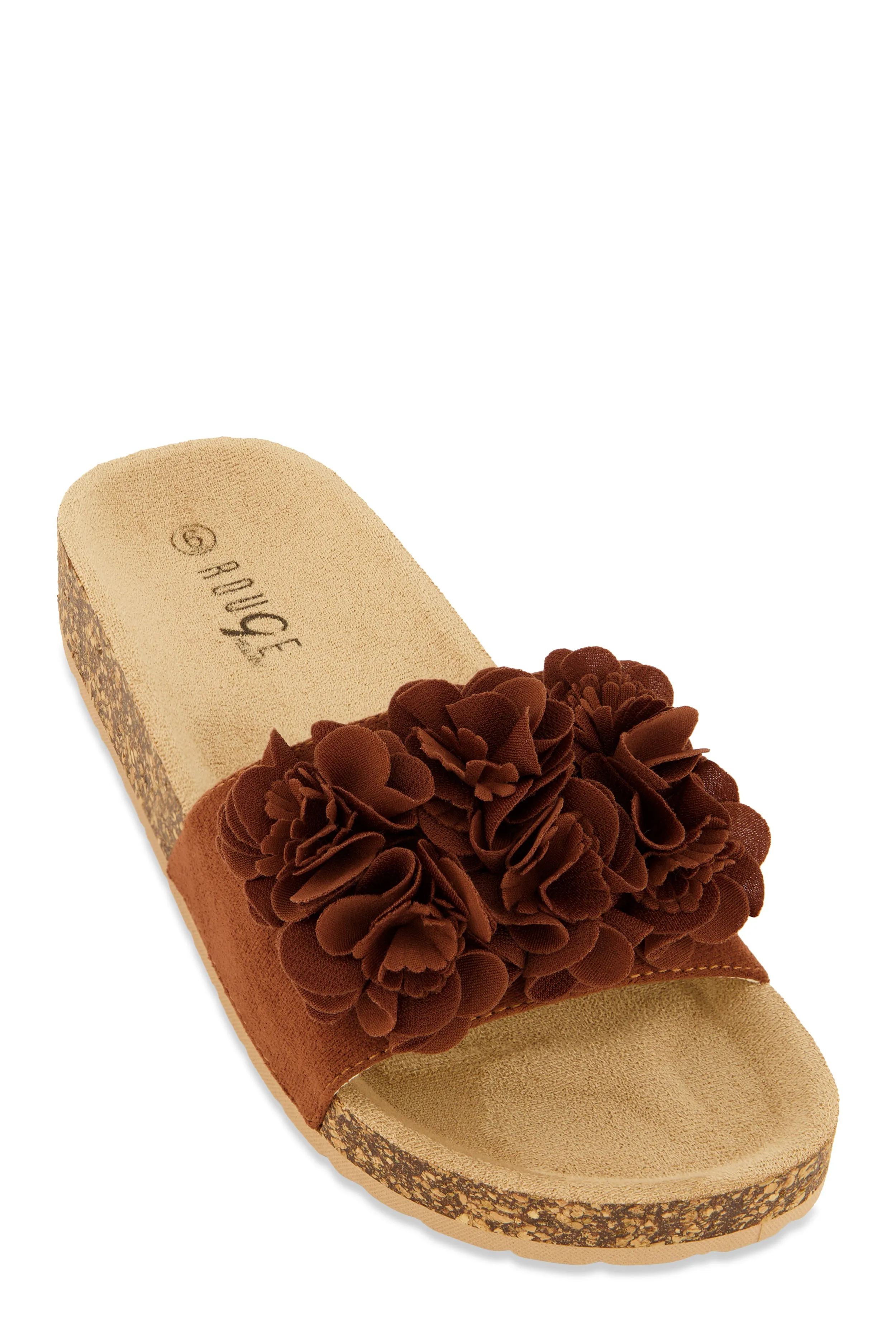 Flower Petal Band Platform Slide Sandals sold by Rainbow