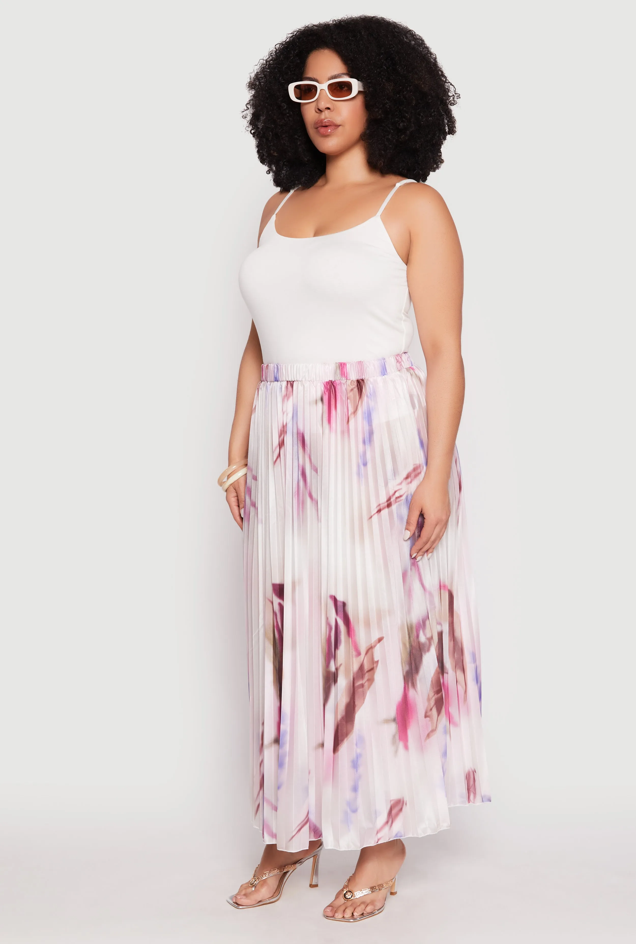 Plus Size Plisse Patterned Skirt sold by Rainbow product image thumbnail 2