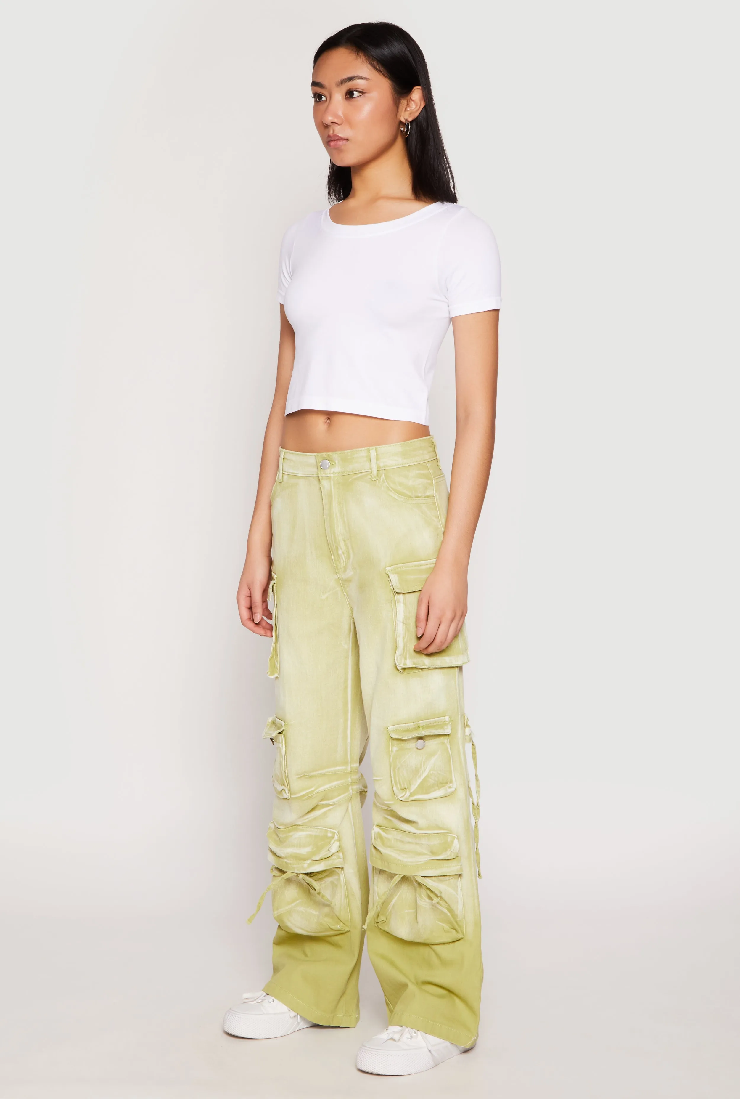 Daisy Mineral Wash Cargo Baggy Jeans sold by Rainbow product image thumbnail 2