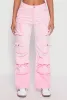 Daisy Mineral Wash Cargo Baggy Jeans sold by Rainbow