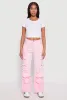Daisy Mineral Wash Cargo Baggy Jeans sold by Rainbow