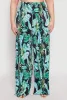Plus Size Almost Famous Tropical Plisse Palazzo Pants sold by Rainbow