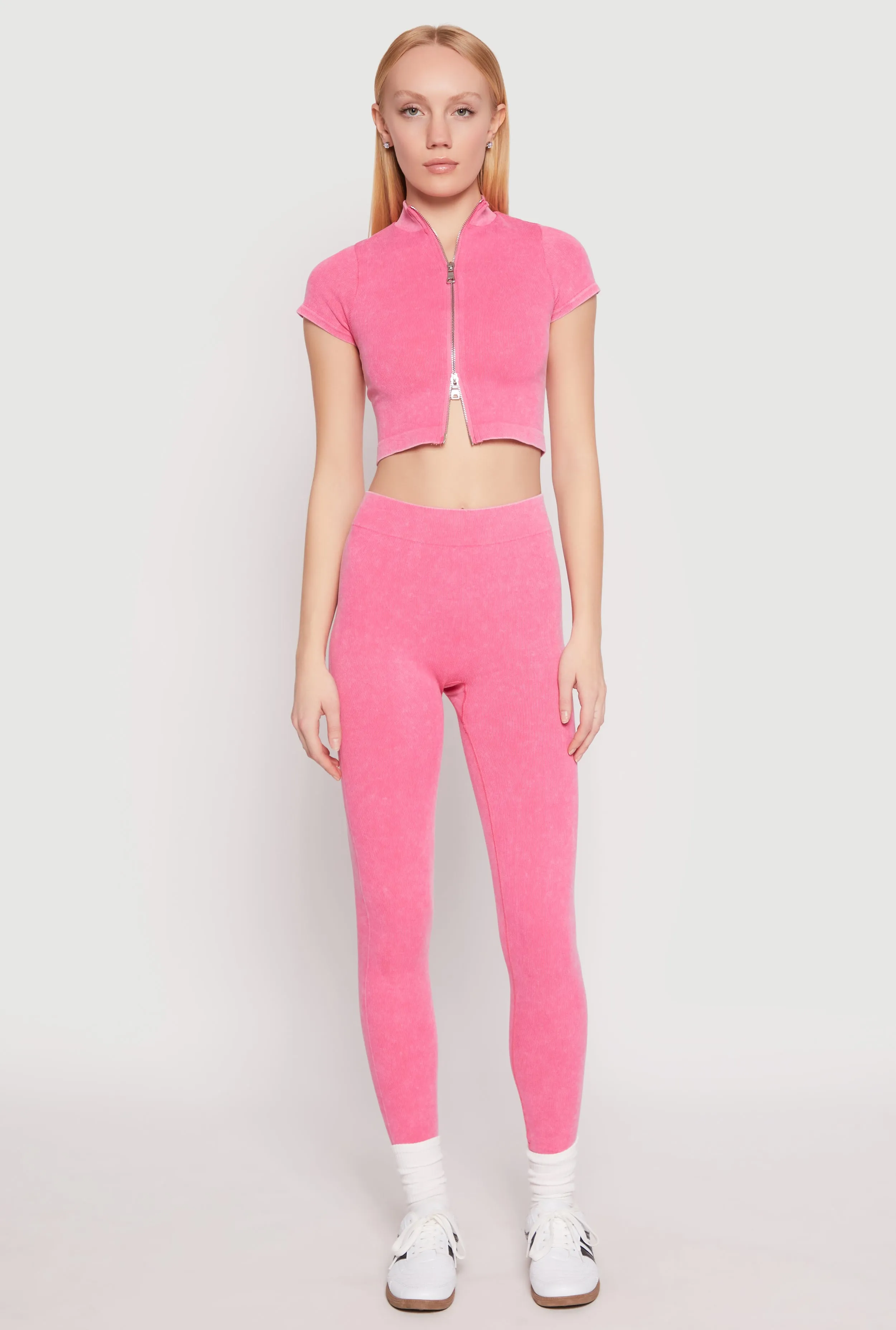 Seamless Mineral Wash Crop Top sold by Rainbow product image thumbnail 2