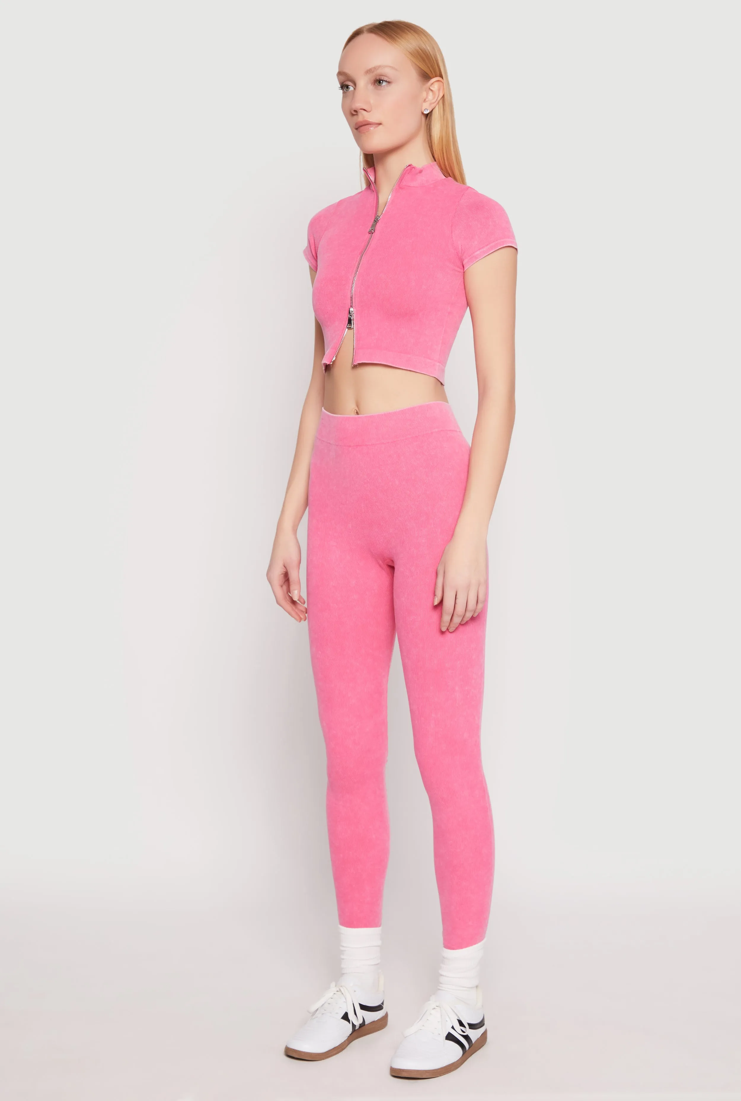 Seamless Mineral Wash Crop Top sold by Rainbow product image thumbnail 3