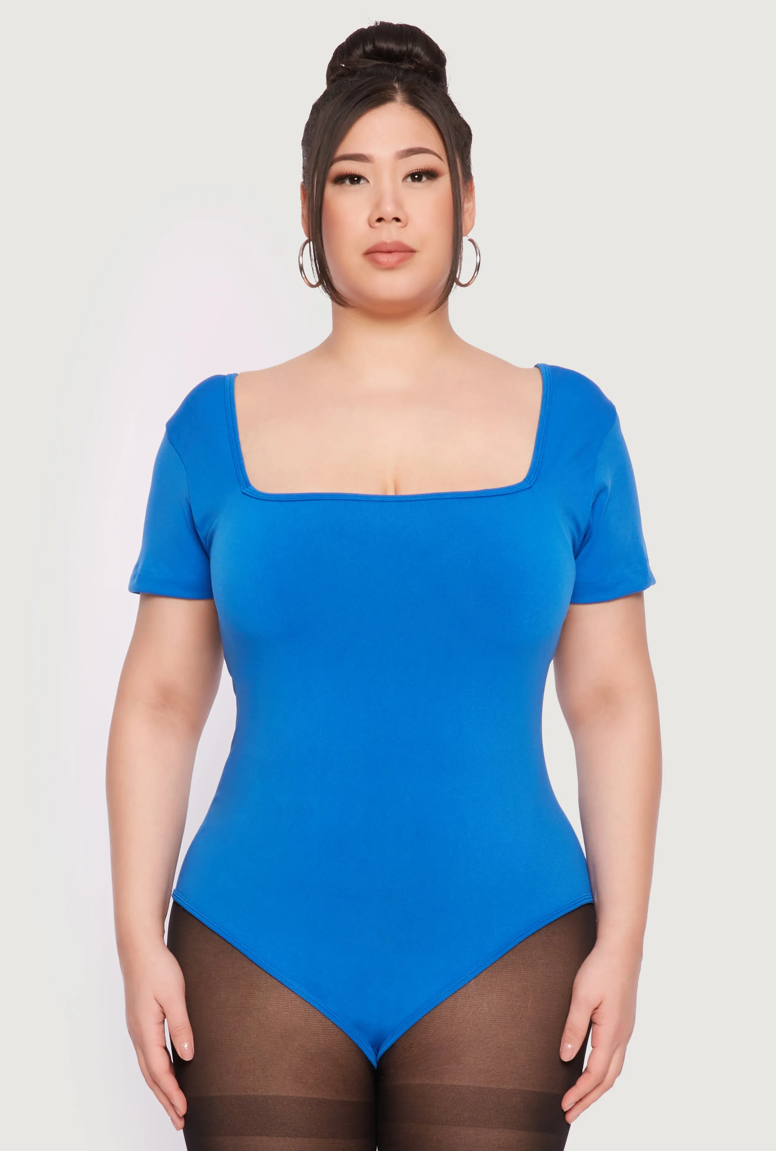 Plus Size Seamless Square Neck Bodysuit sold by Rainbow product image thumbnail 2