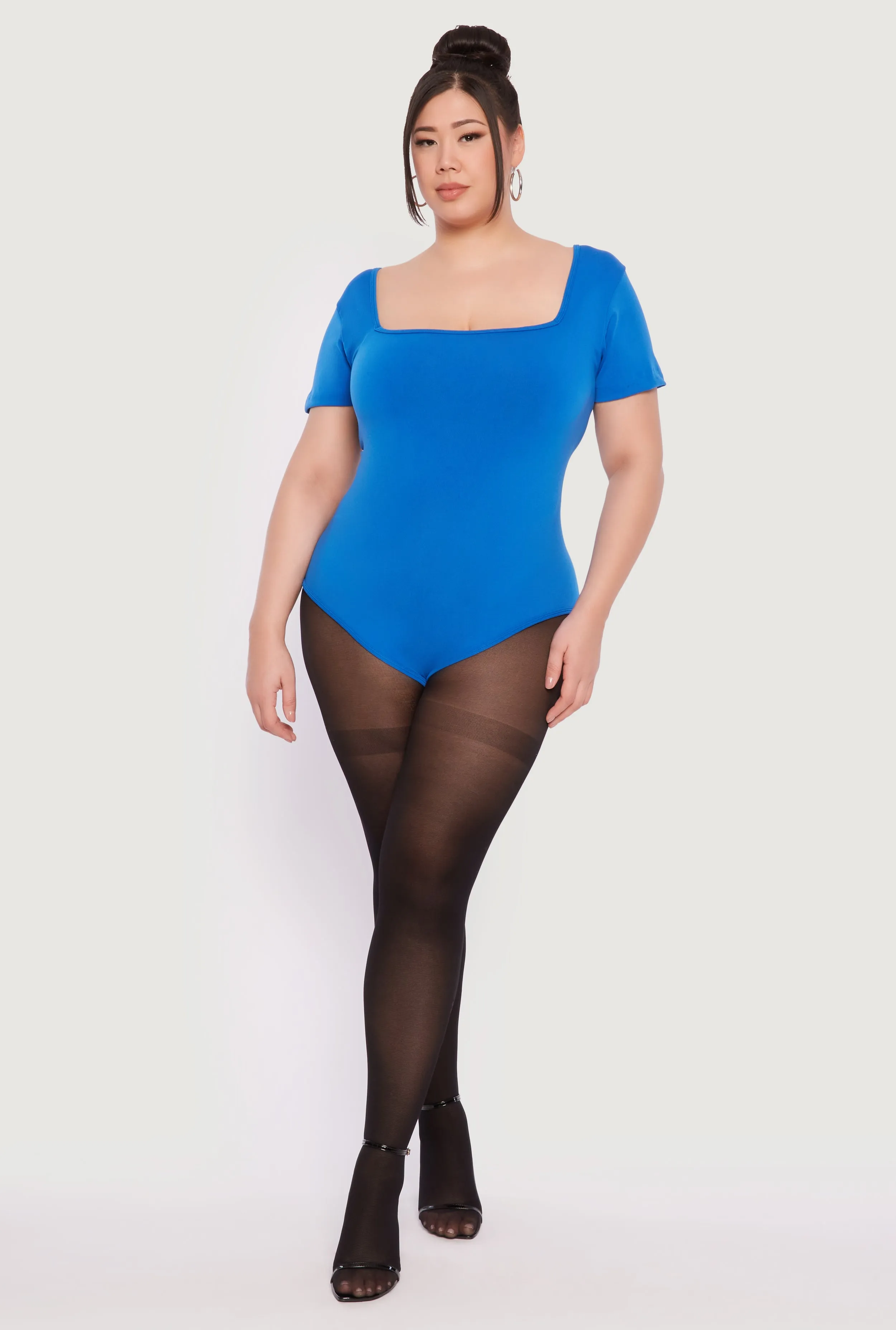 Plus Size Seamless Square Neck Bodysuit sold by Rainbow product image thumbnail 3