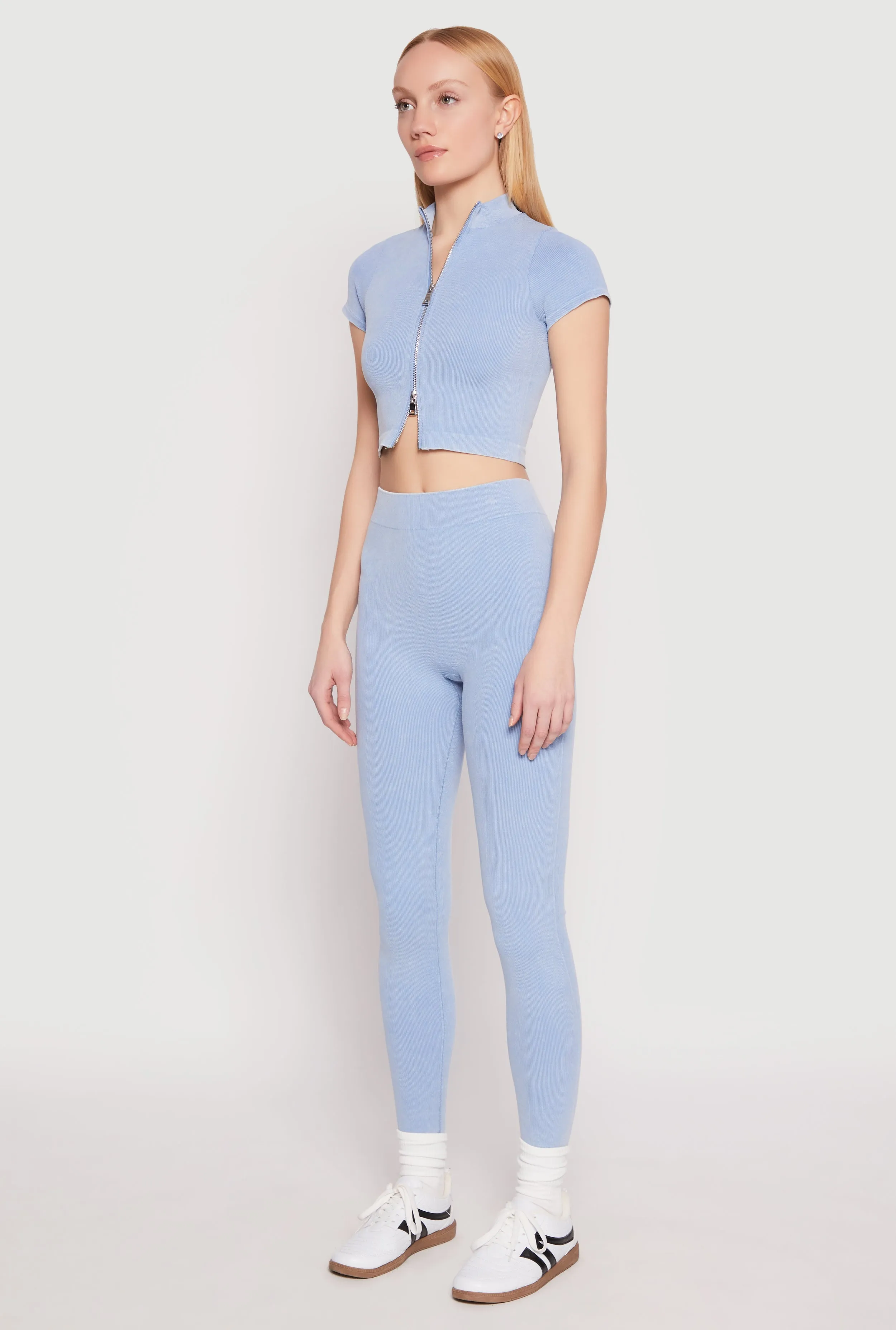 Seamless Mineral Wash Crop Top sold by Rainbow product image thumbnail 3