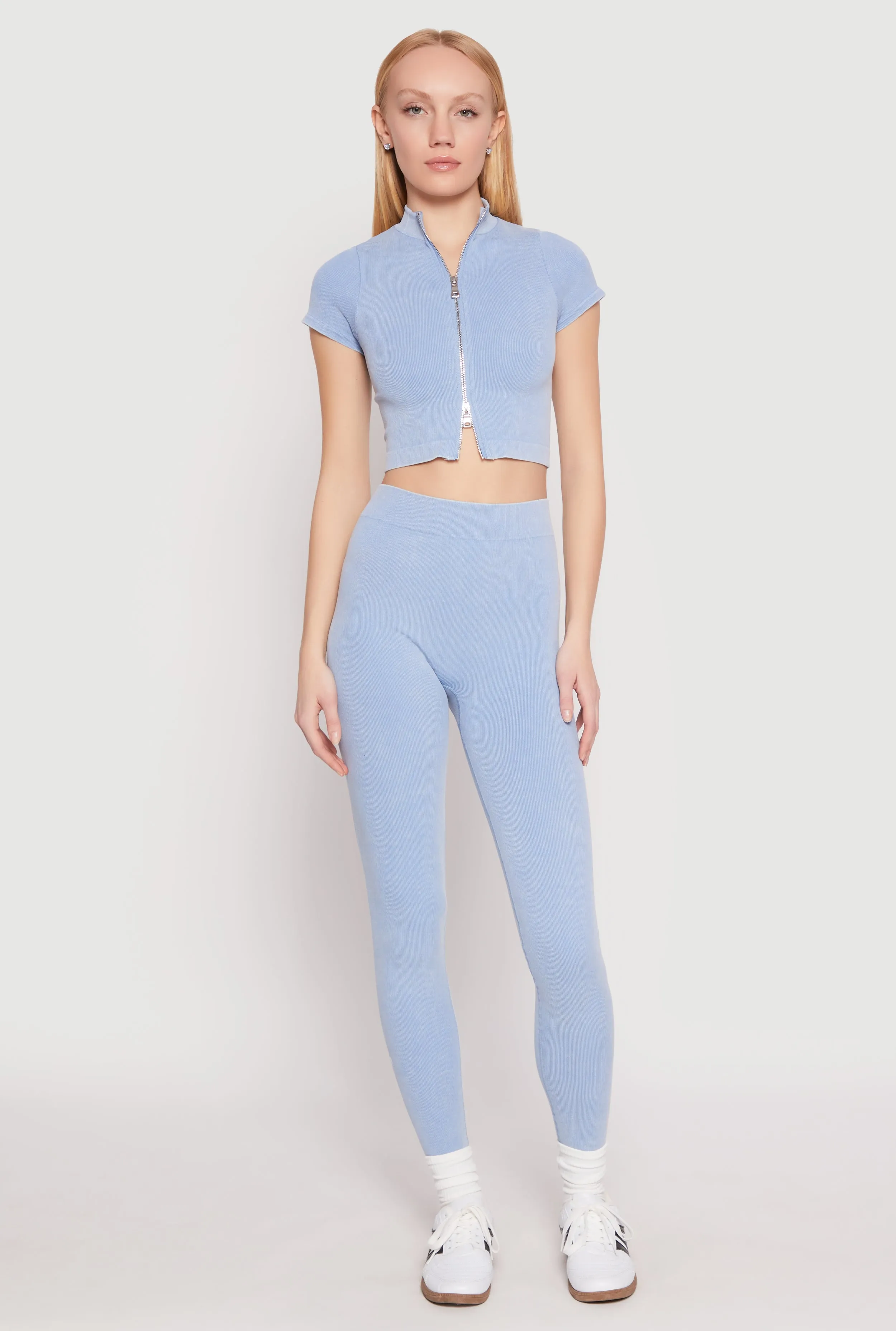 Seamless Mineral Wash Crop Top sold by Rainbow product image thumbnail 2