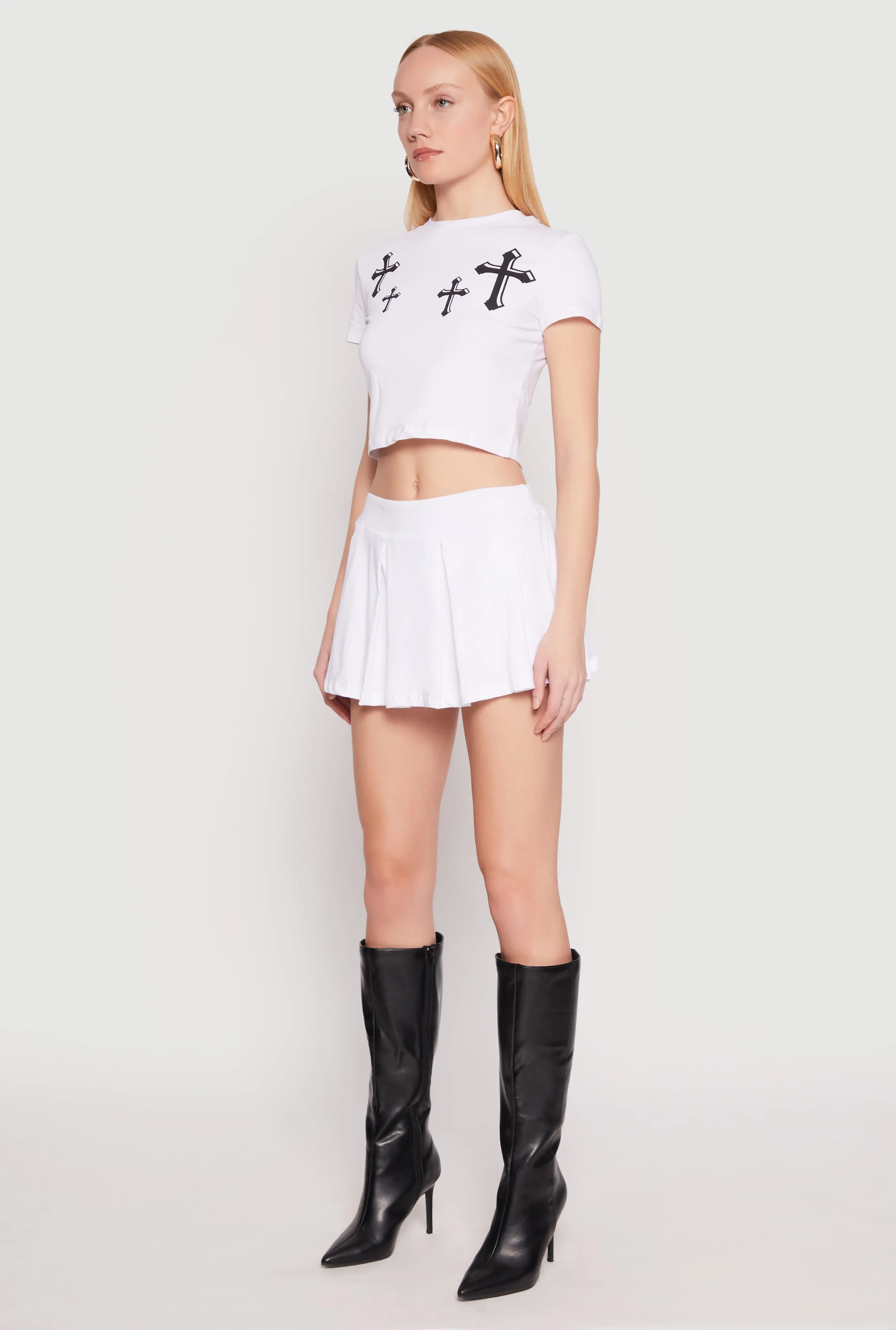 Short Sleeve Cross Graphic Tee sold by Rainbow product image thumbnail 3