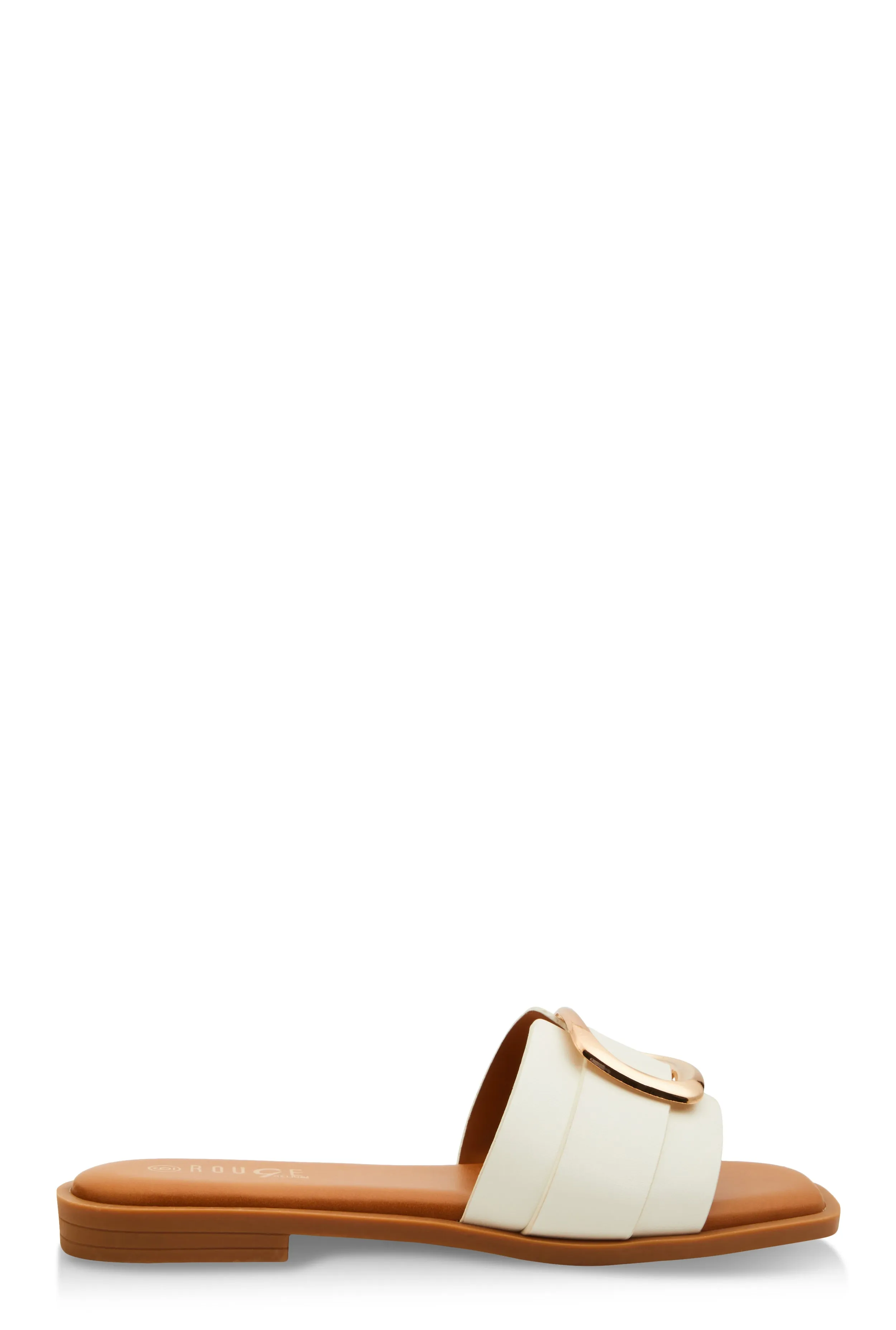 Metallic Pendant Square Toe Slide Sandals sold by Rainbow product image thumbnail 2