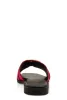 Metallic Pendant Square Toe Slide Sandals sold by Rainbow