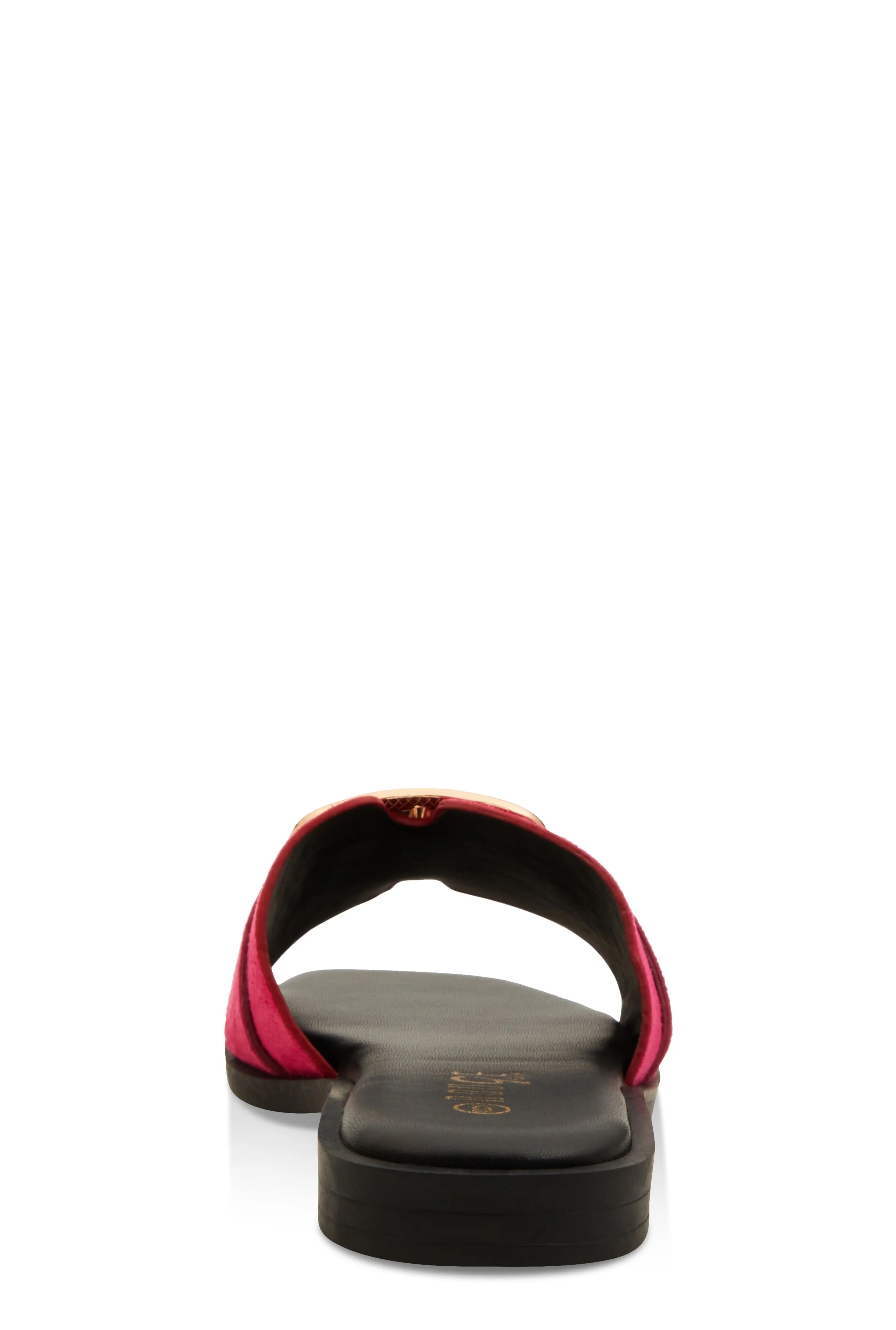 Metallic Pendant Square Toe Slide Sandals sold by Rainbow product image thumbnail 3