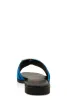 Metallic Pendant Square Toe Slide Sandals sold by Rainbow