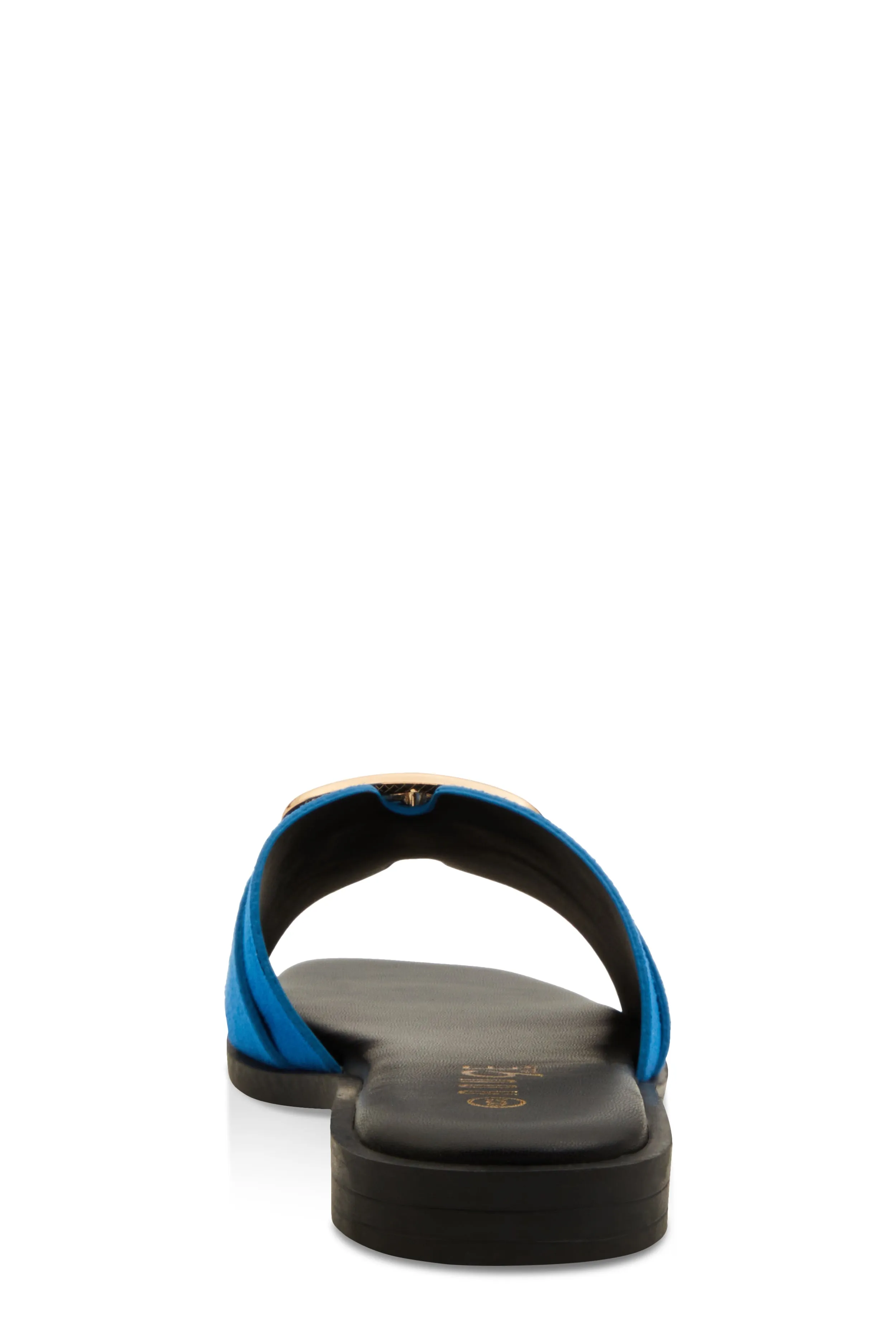 Metallic Pendant Square Toe Slide Sandals sold by Rainbow product image thumbnail 3