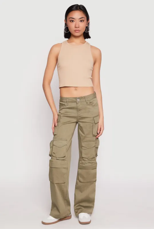 VIP Twill Straight Leg Cargo Pants sold by Rainbow