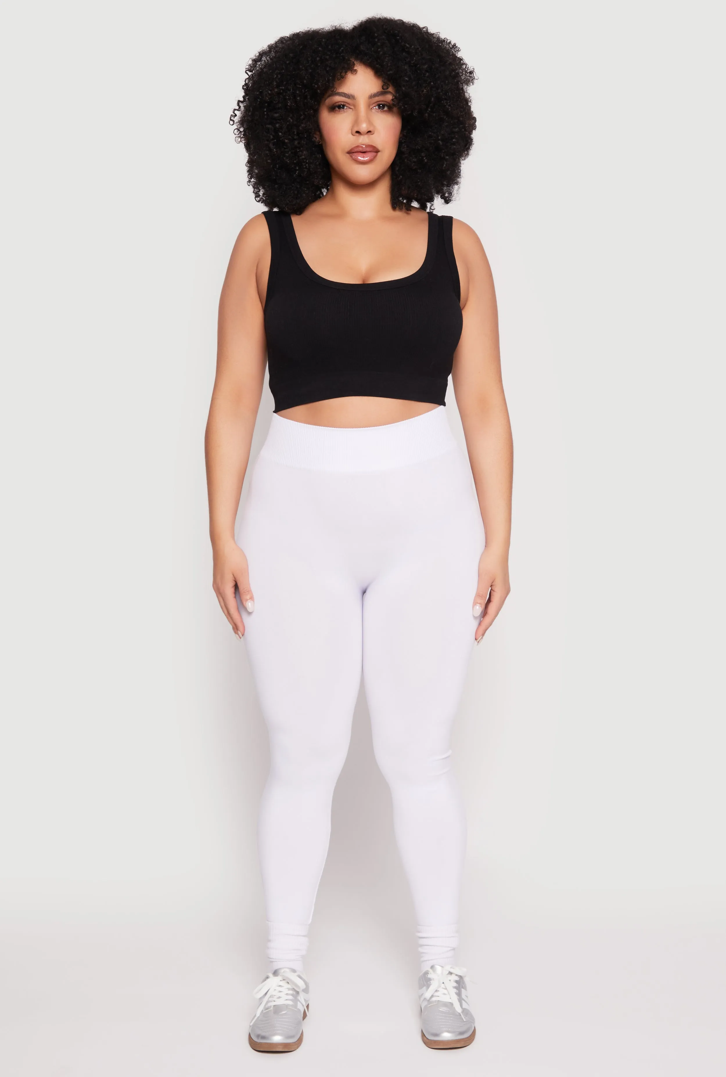 Plus Size Seamless High Waisted Leggings sold by Rainbow