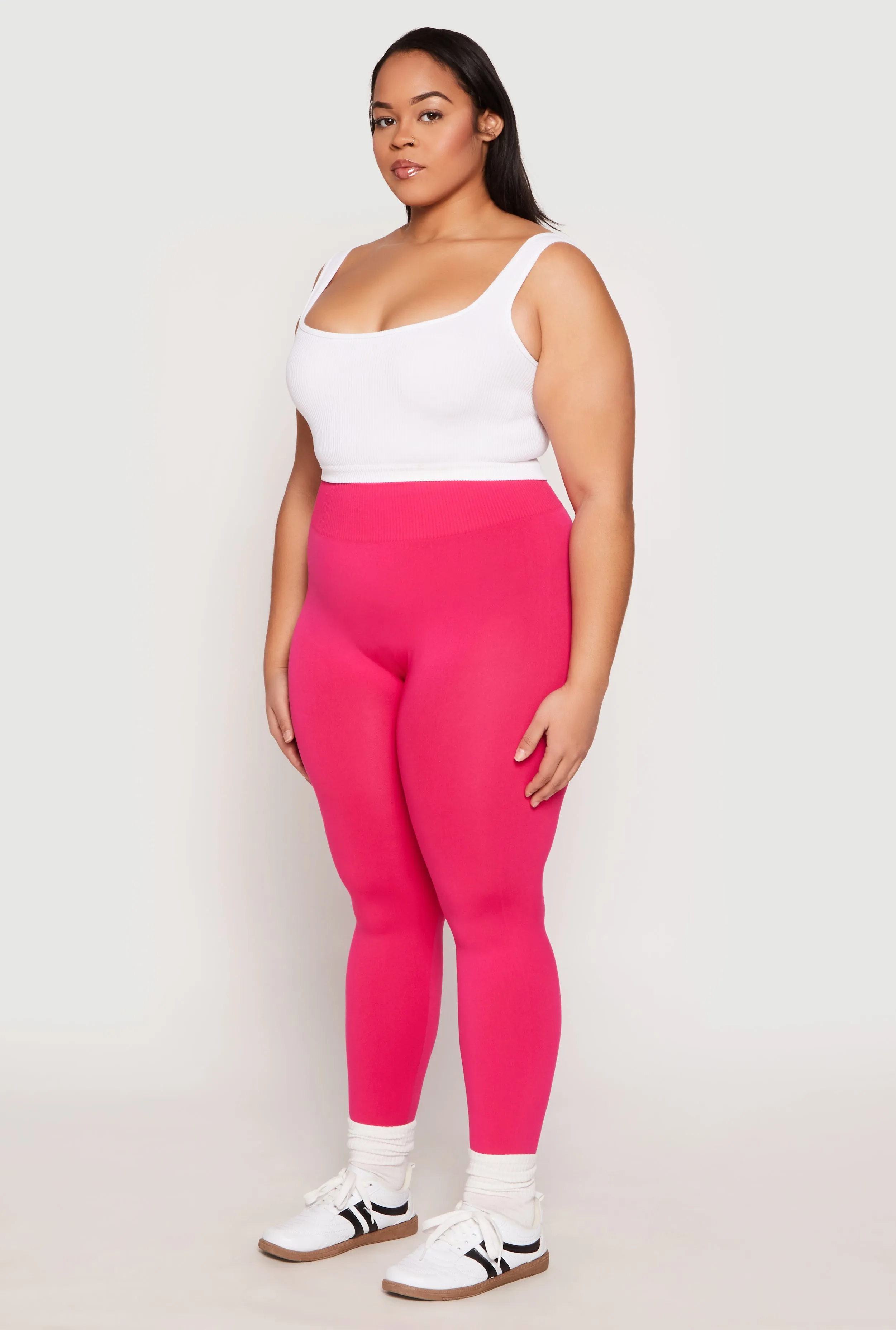 Plus Size Seamless High Waisted Leggings sold by Rainbow product image thumbnail 3
